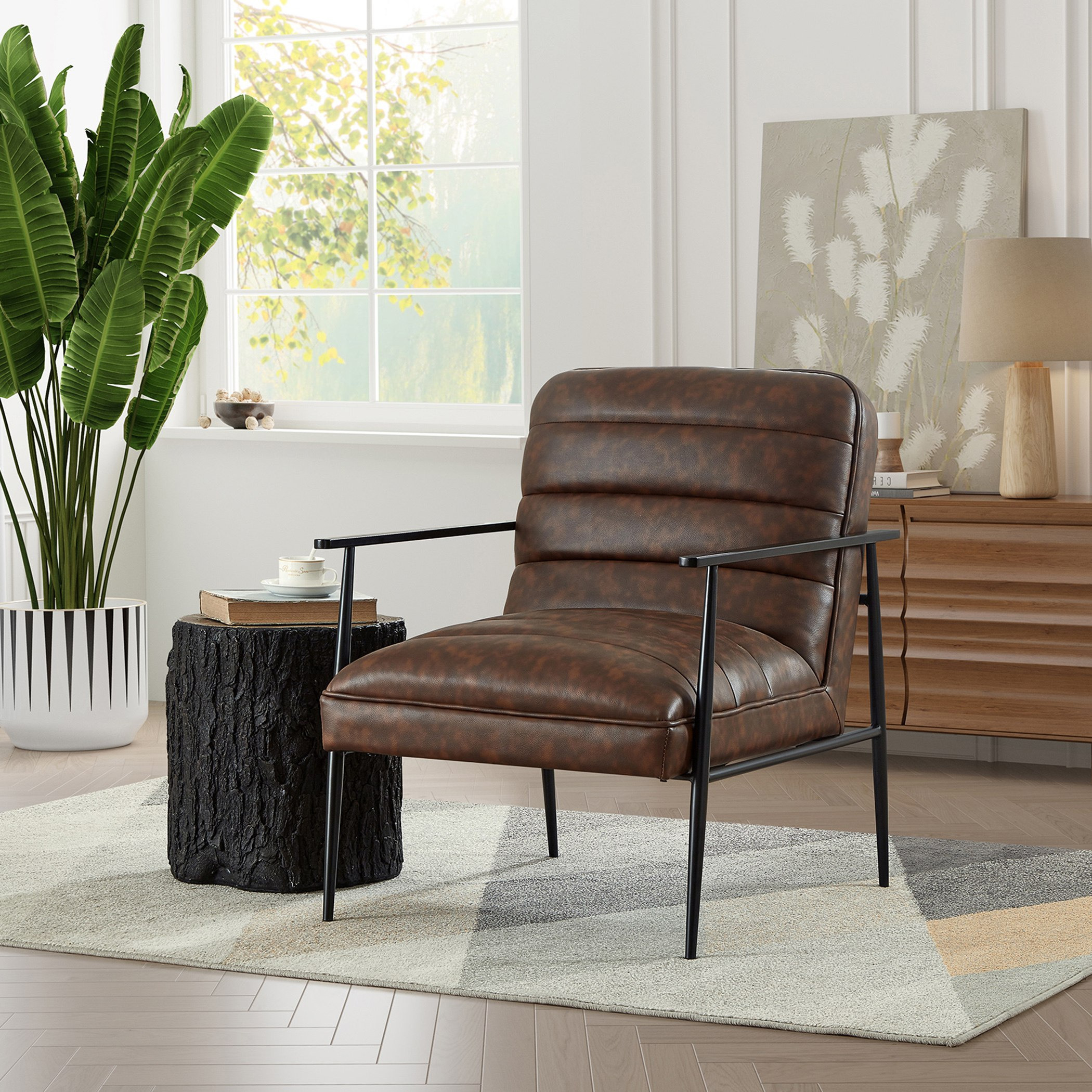 كرسي جلد صناعي من كوزمو-hbxlivingroom-sofasandarmchairs-easychairs-image-1