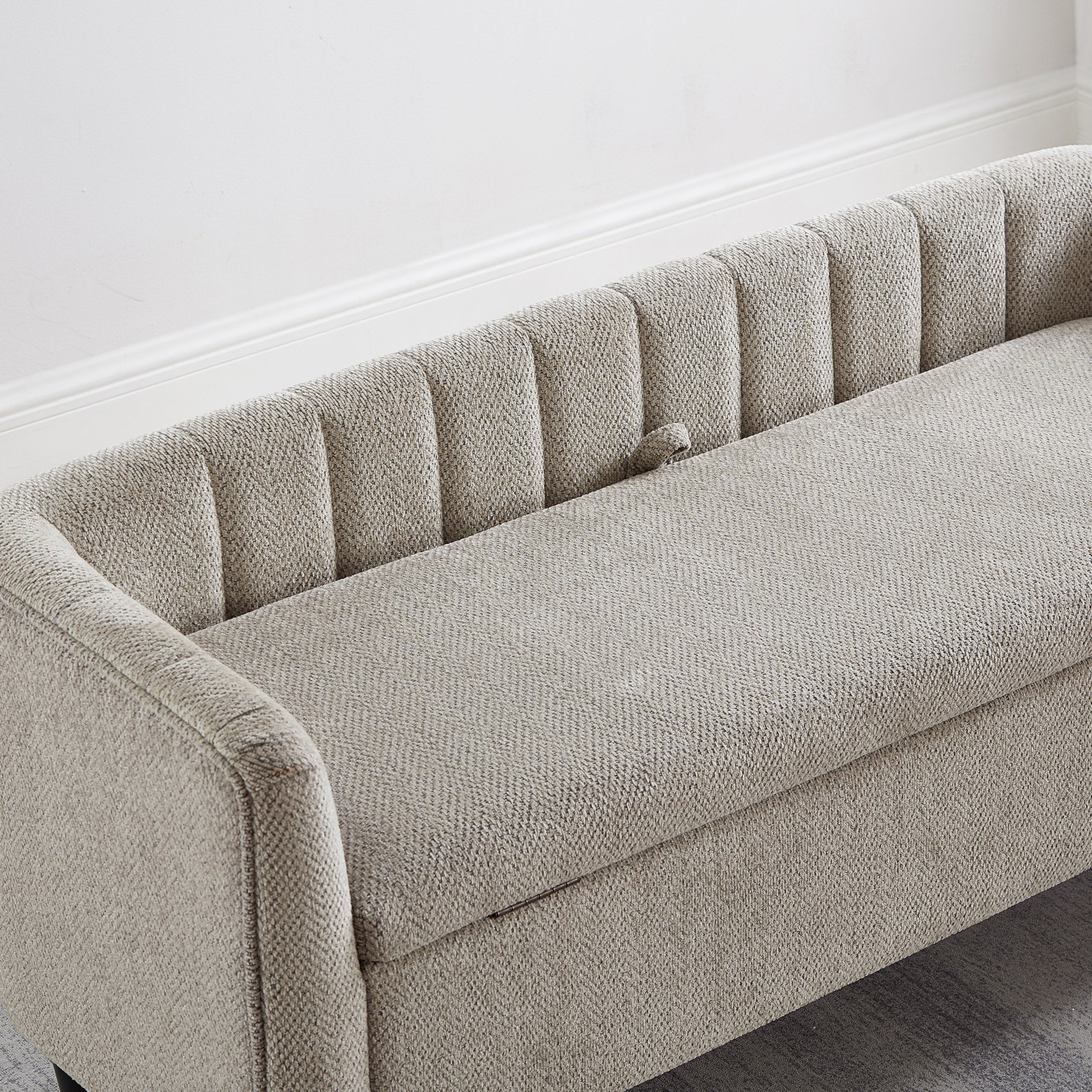 مقعد بنش قماش بمساحة تخزين من إلفيا-hbxfurniture-sofasandarmchairs-benches-image-3