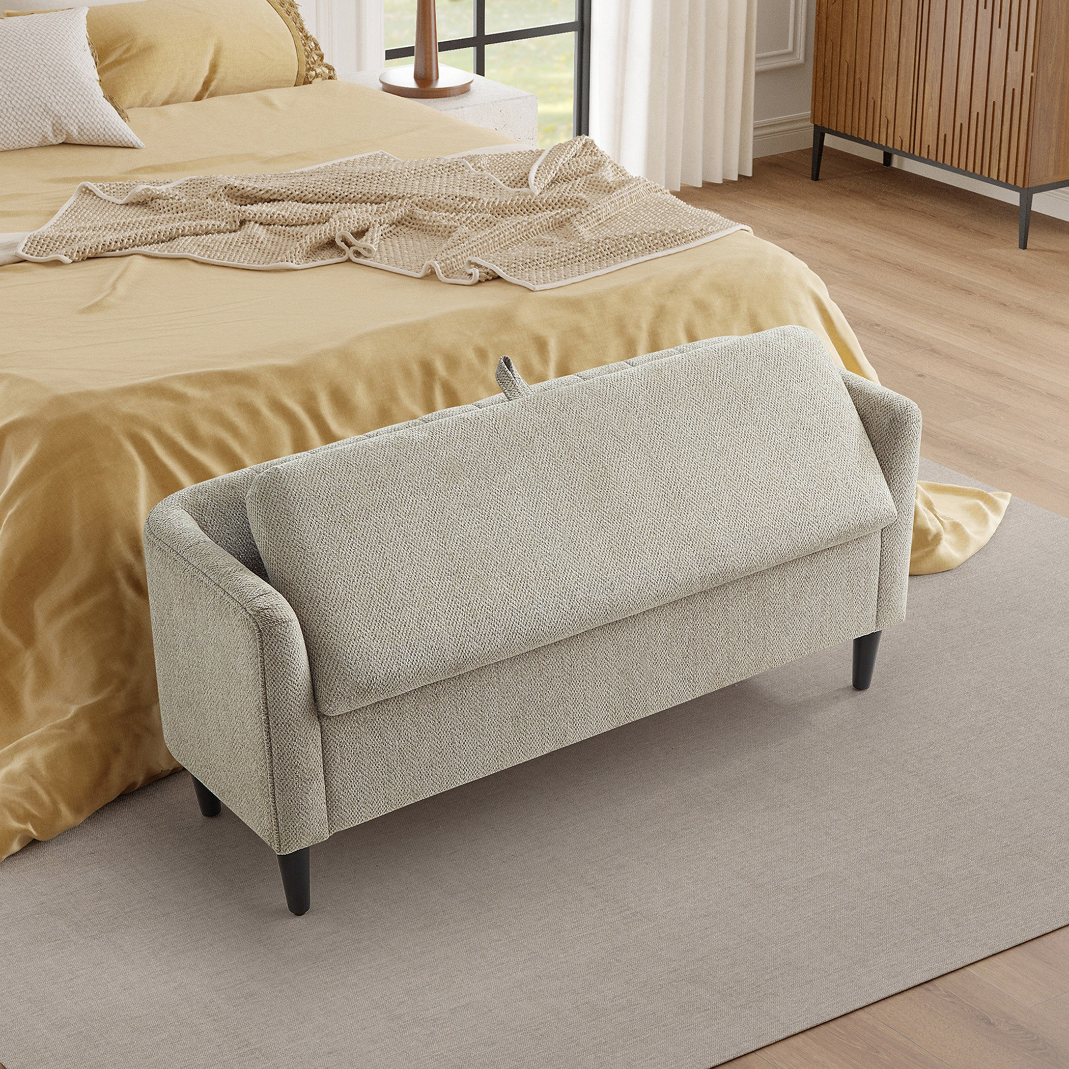 مقعد بنش قماش بمساحة تخزين من إلفيا-hbxfurniture-sofasandarmchairs-benches-image-10