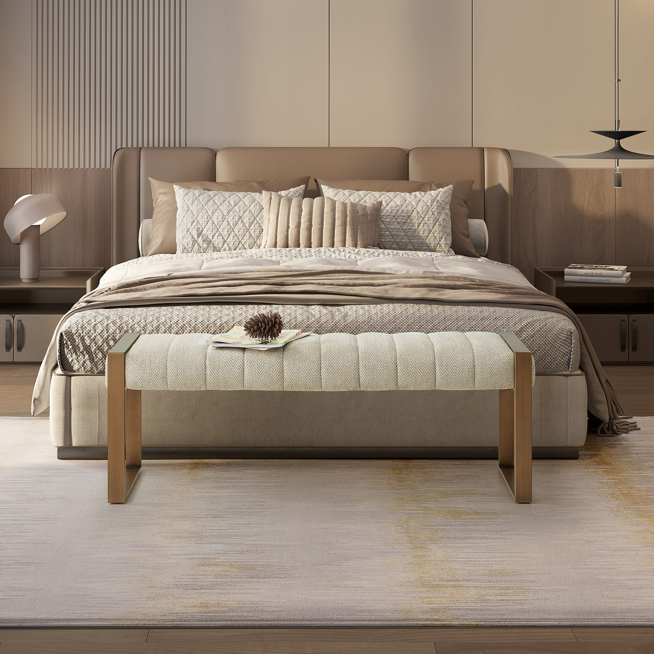 مقعد بنش قماش من تيمارو-hbxfurniture-sofasandarmchairs-benches-image-7