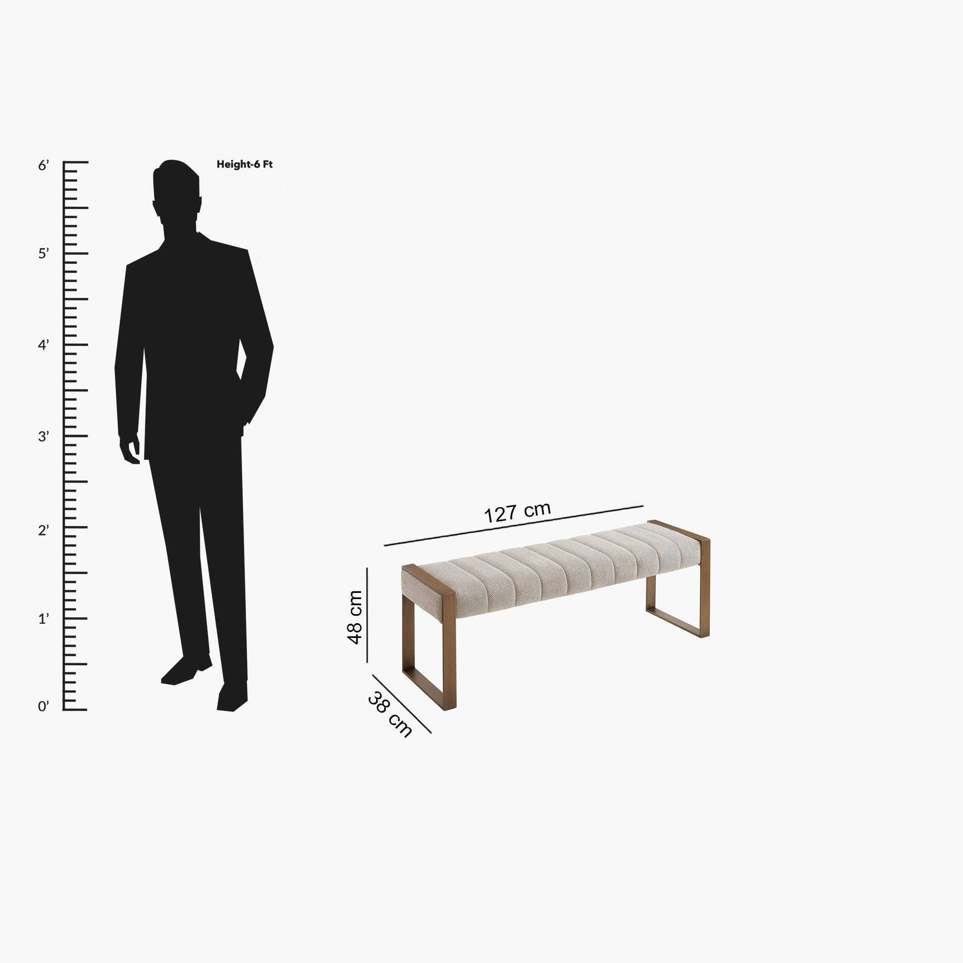 مقعد بنش قماش من تيمارو-hbxfurniture-sofasandarmchairs-benches-image-9