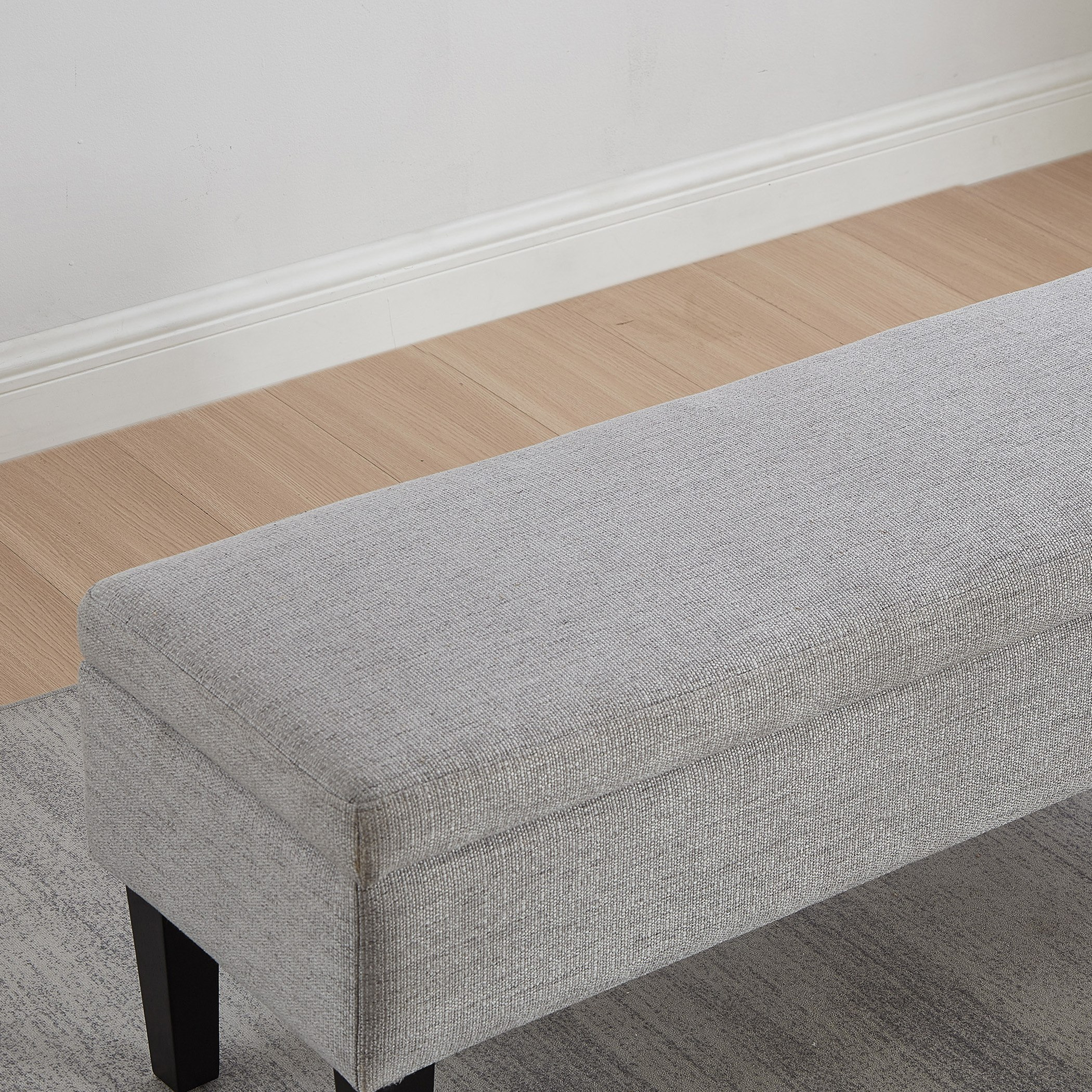 مقعد بنش قماش بمساحة تخزين  من كارول-hbxfurniture-sofasandarmchairs-benches-image-3