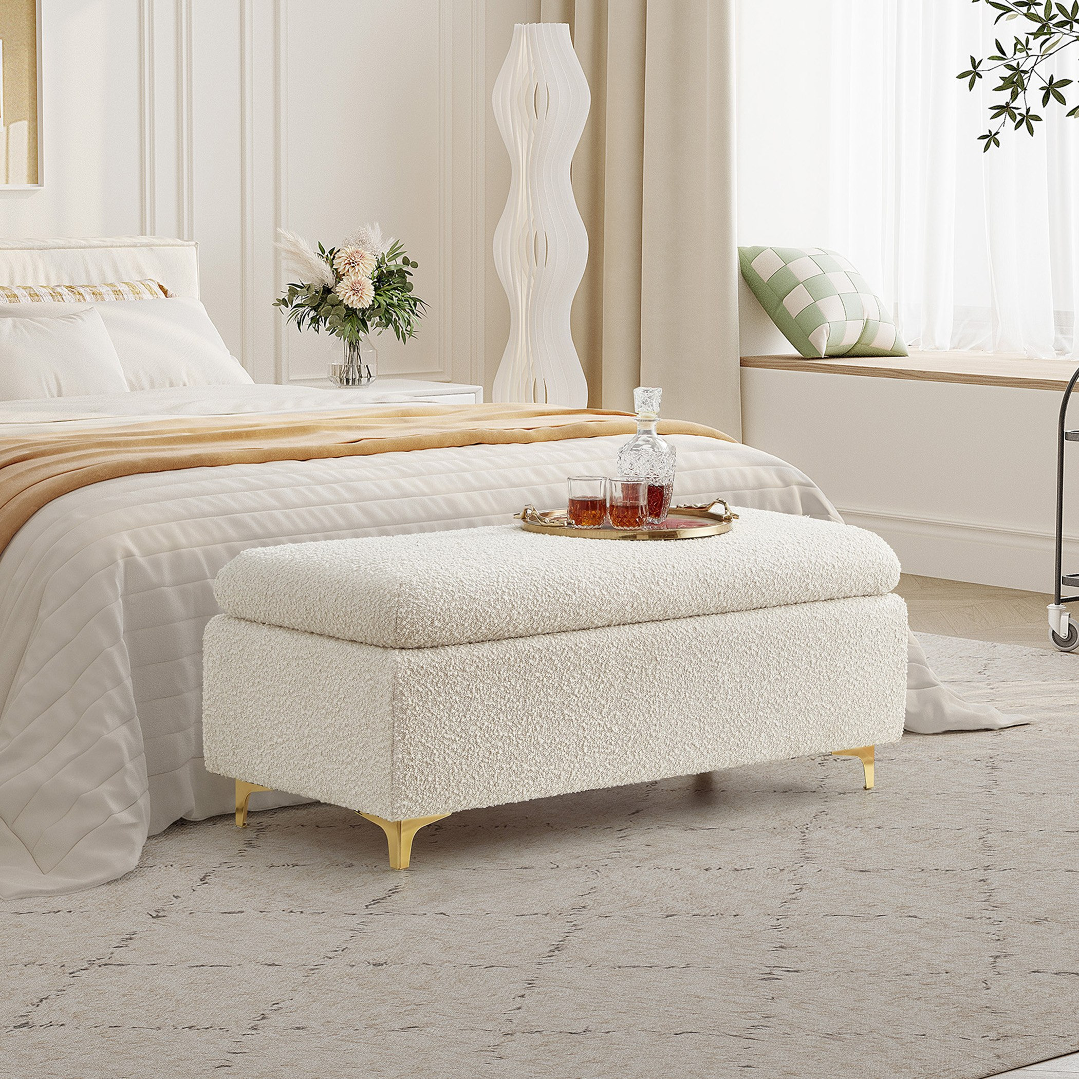 مقعد بنش قماشي من كالوس-hbxfurniture-sofasandarmchairs-benches-image-1
