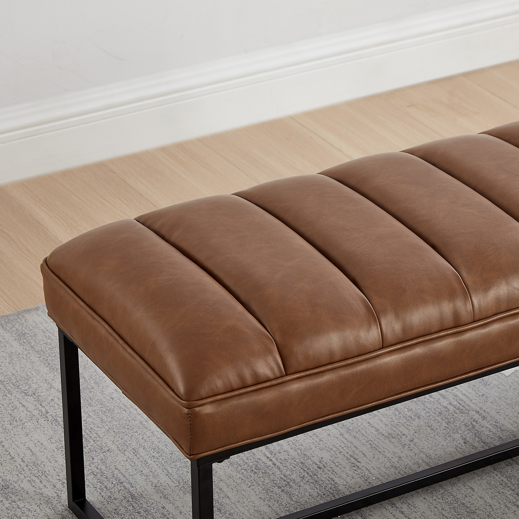 مقعد بنش جلد صناعي من بنتا-hbxfurniture-sofasandarmchairs-benches-image-6