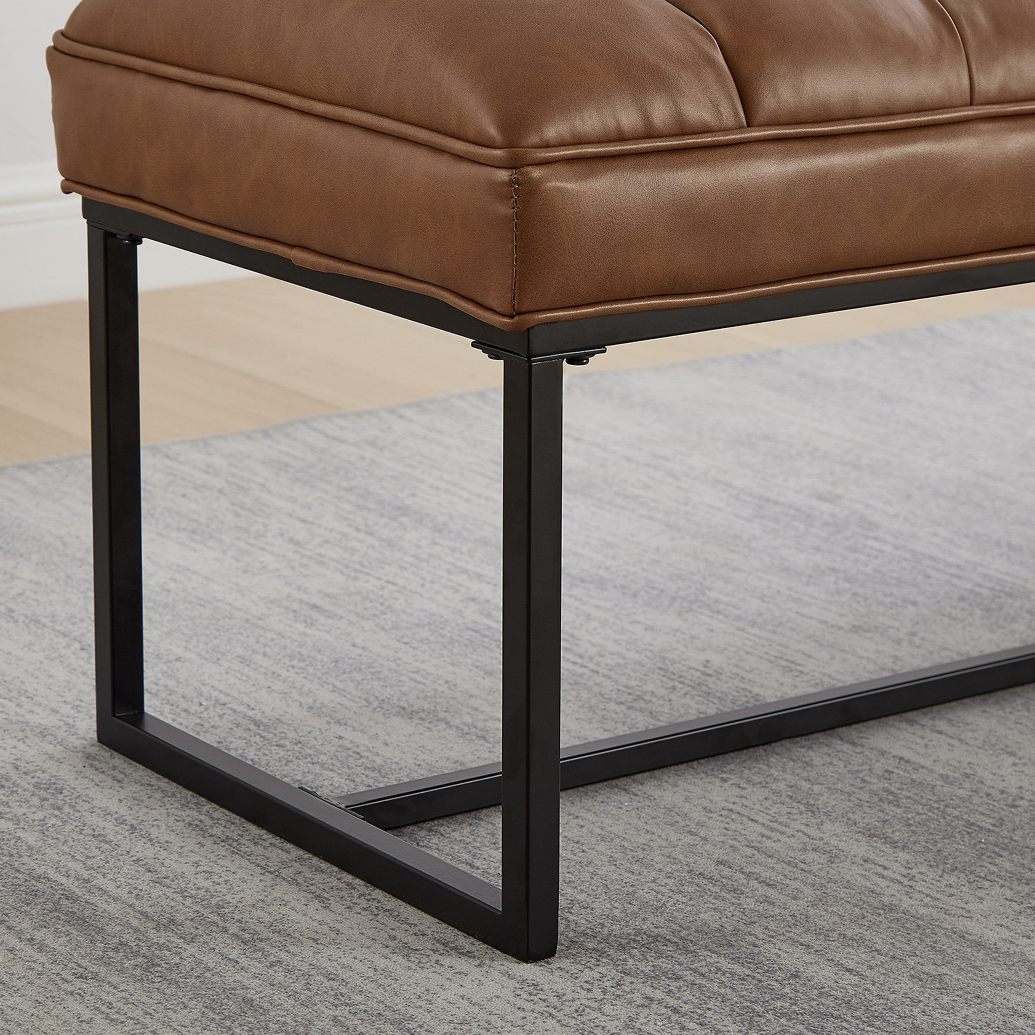 مقعد بنش جلد صناعي من بنتا-hbxfurniture-sofasandarmchairs-benches-image-7