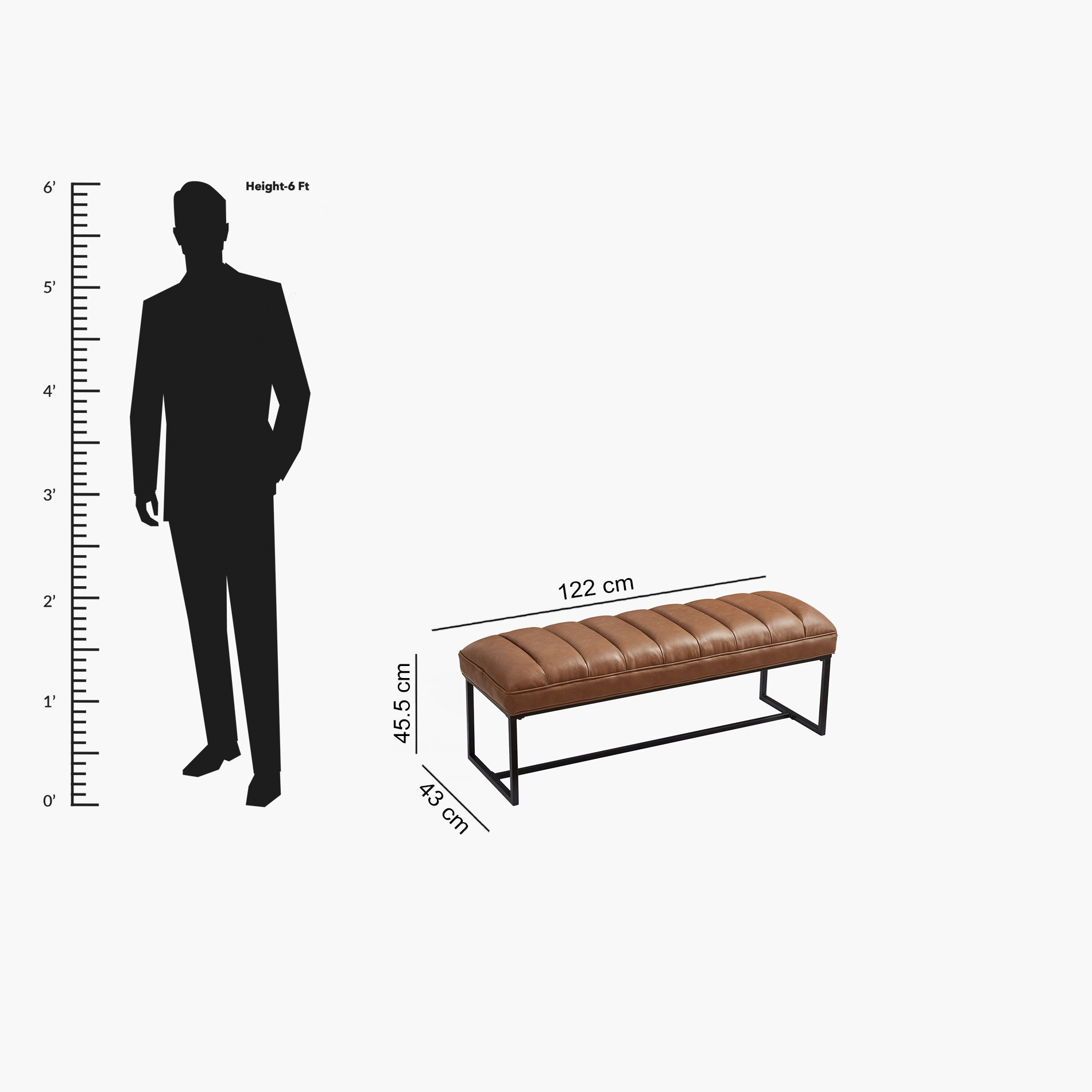 مقعد بنش جلد صناعي من بنتا-hbxfurniture-sofasandarmchairs-benches-image-9