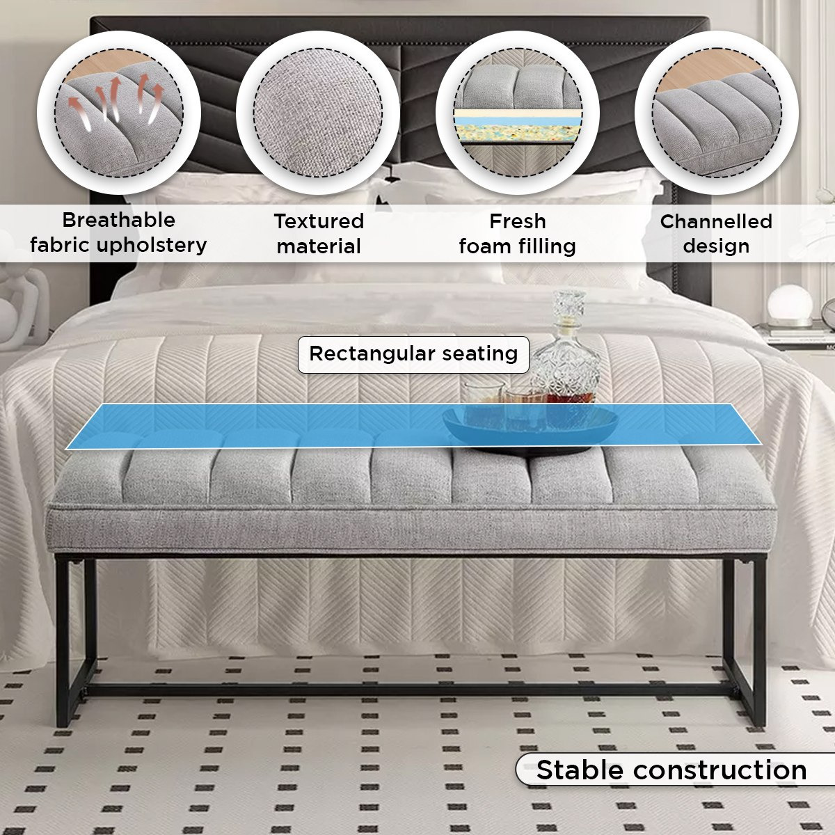 مقعد بنش قماش من بنتا-hbxfurniture-sofasandarmchairs-benches-image-5