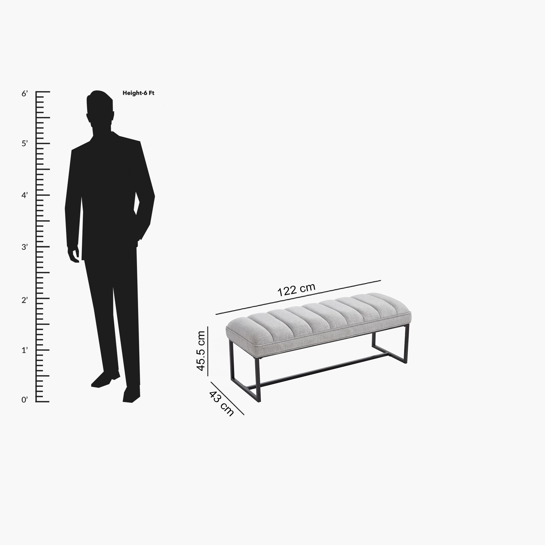 مقعد بنش قماش من بنتا-hbxfurniture-sofasandarmchairs-benches-image-9
