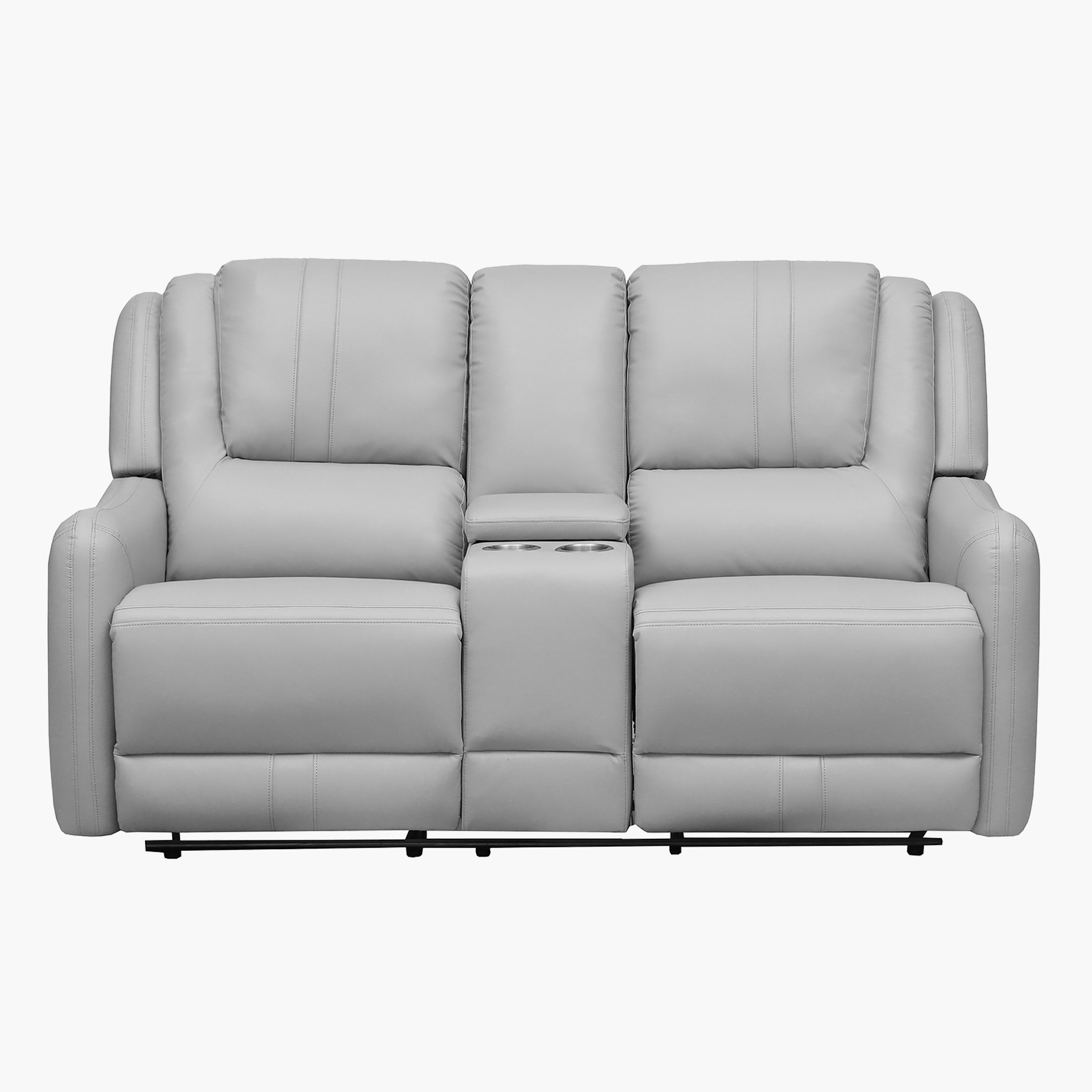 Jordan 2-Seater Fabric Recliner Sofa with Console and Cup Holders-hbxfurniture-sofasandarmchairs-reclinersofas-image-2