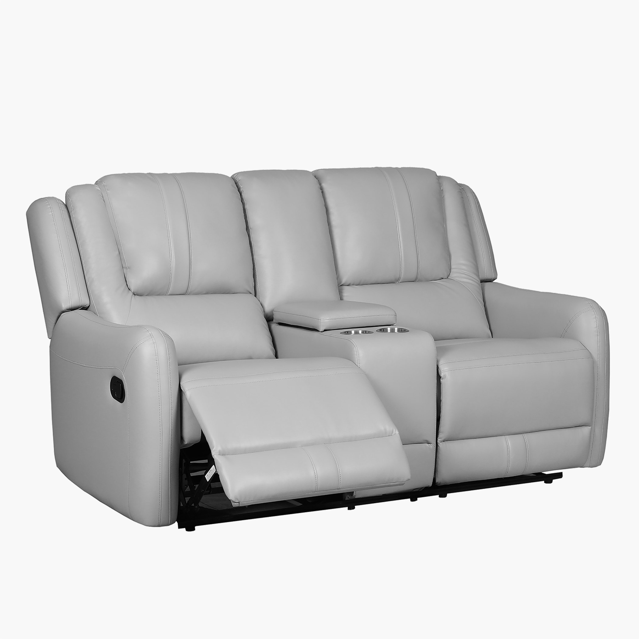 Jordan 2-Seater Fabric Recliner Sofa with Console and Cup Holders-hbxfurniture-sofasandarmchairs-reclinersofas-image-3