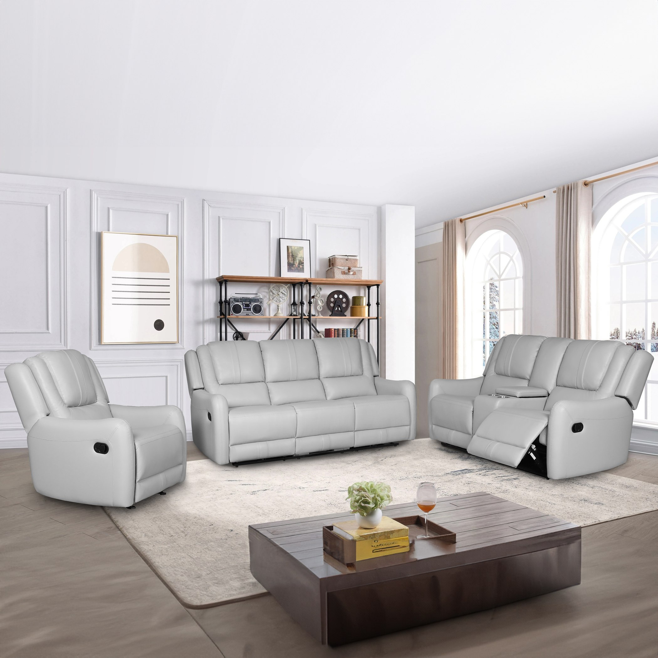 Jordan 2-Seater Fabric Recliner Sofa with Console and Cup Holders-hbxfurniture-sofasandarmchairs-reclinersofas-image-10