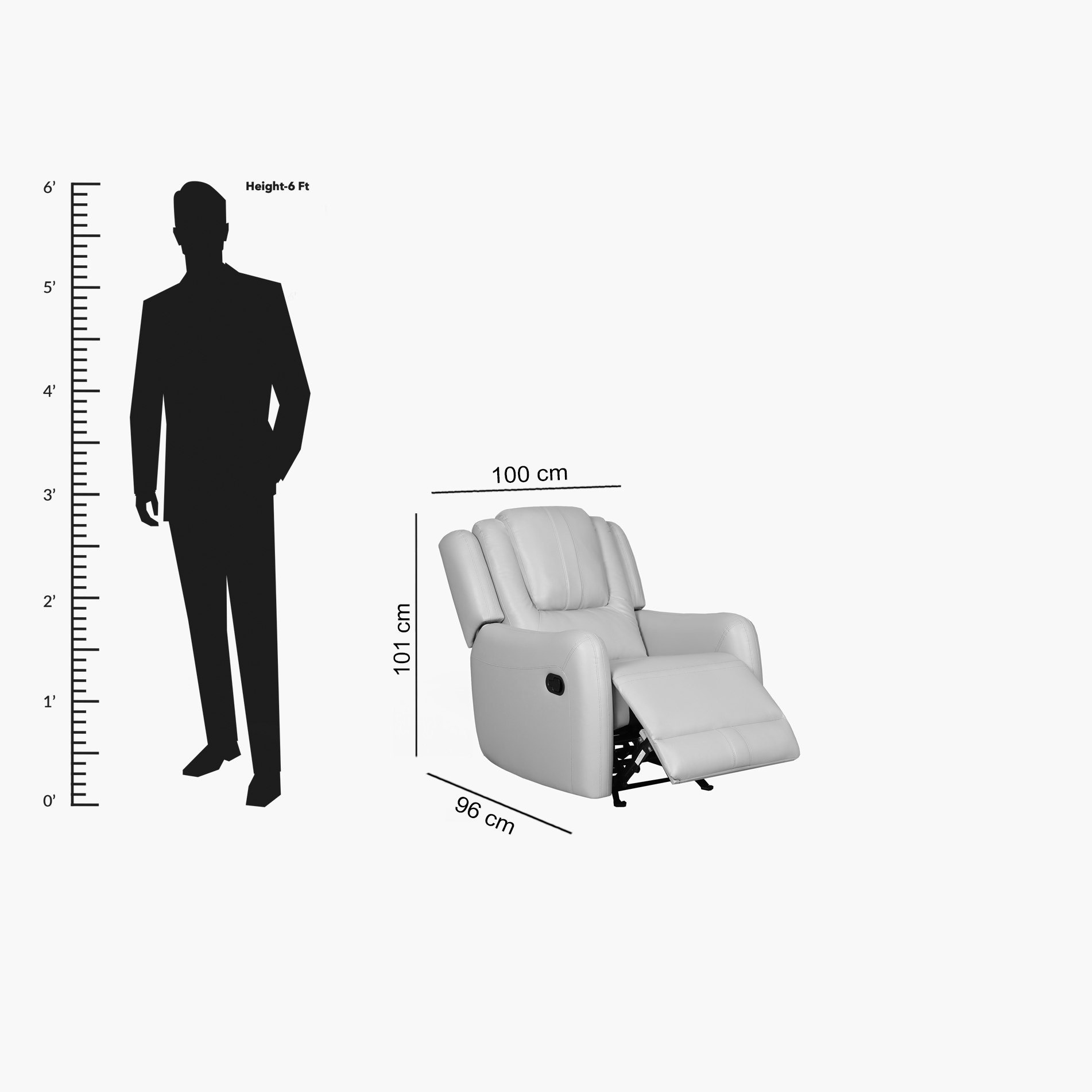 Jordan Armchair Fabric Sofa Recliner with Glider-hbxfurniture-sofasandarmchairs-armchairs-image-10