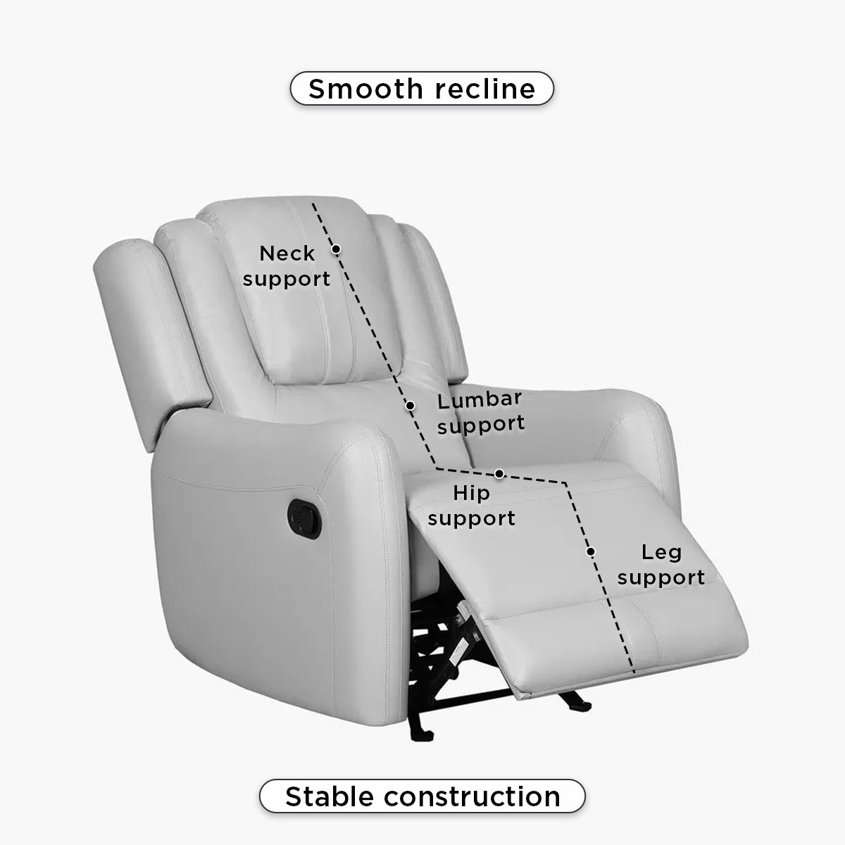 Jordan Armchair Fabric Sofa Recliner with Glider-hbxfurniture-sofasandarmchairs-armchairs-image-6