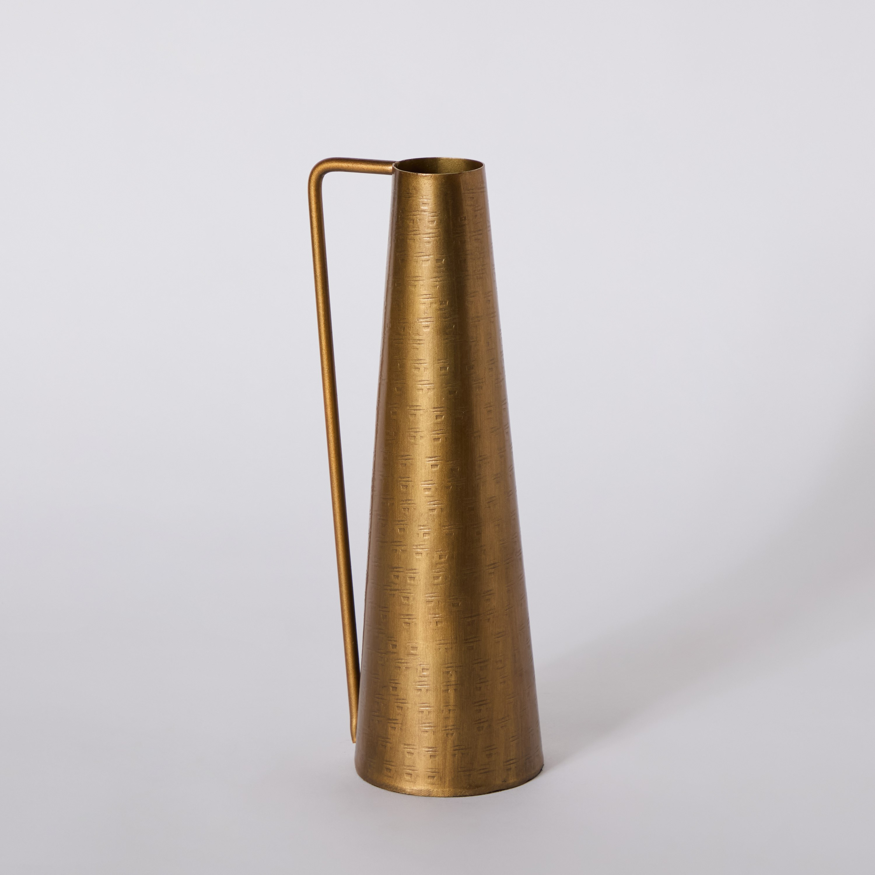 مزهرية أبريق رفيعة مطروقة معدنية من ليت- 8x8x27 سم-hbxbedroom-decorandaccessories-vases-image-5