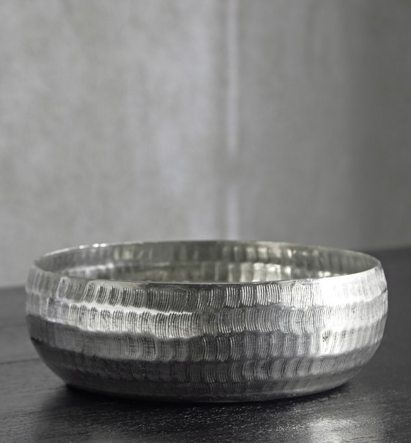 Boel Metal Stack Buy Litt Aluminium Stack Hammered Round Convex Bowl - 24x24x8 cm Online ...