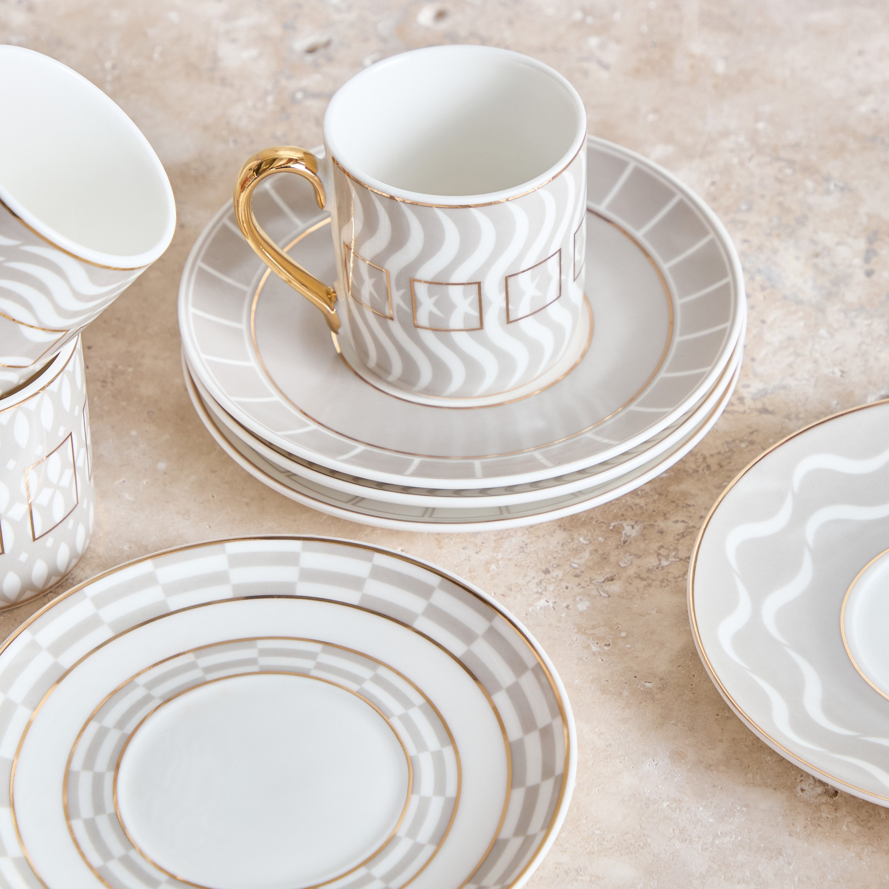طقم فناجين إسبريسو وصحون 12 قطعة من كيري - 80 مل-hbxhomeware-hbxkitchen-image-2