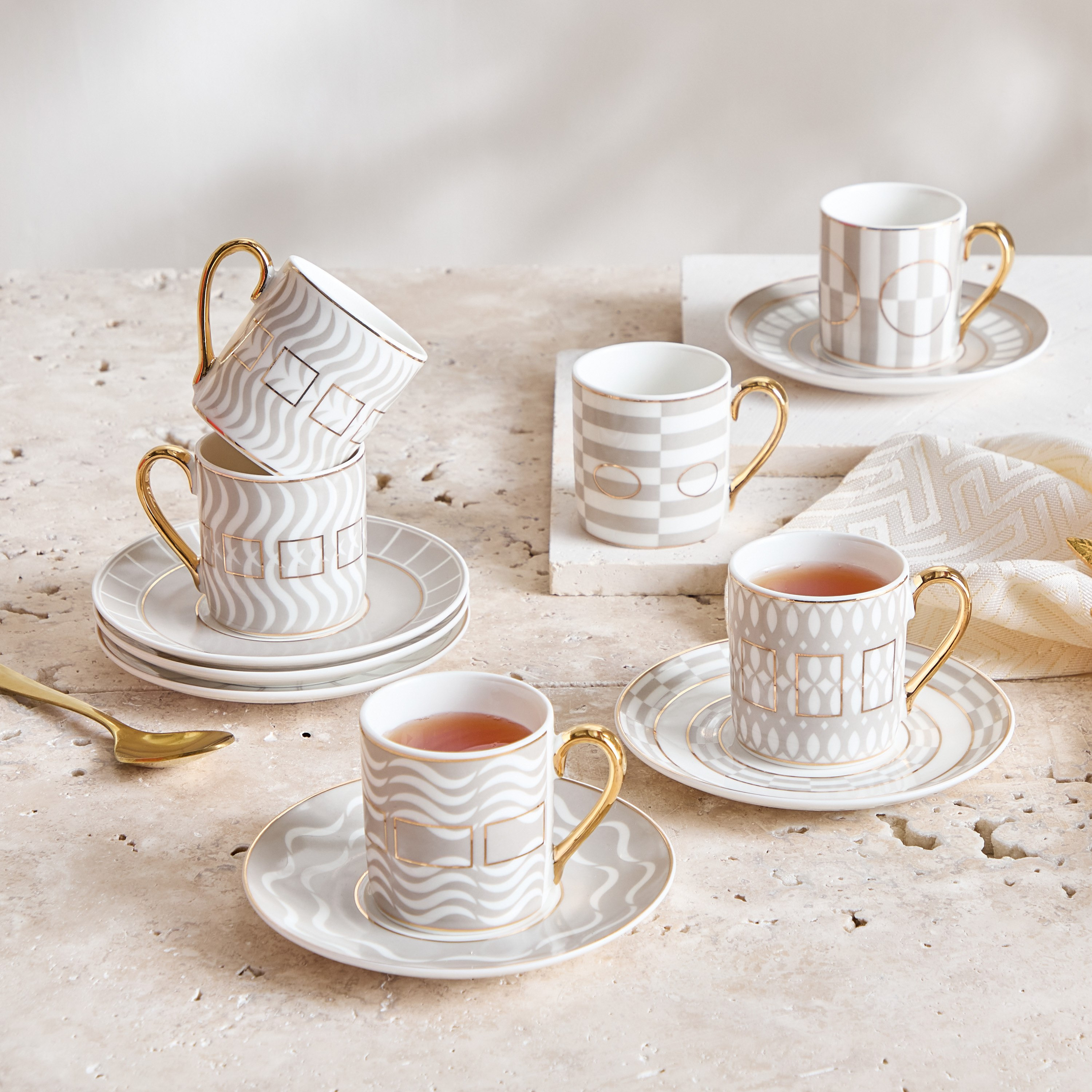 طقم فناجين إسبريسو وصحون 12 قطعة من كيري - 80 مل-hbxhomeware-hbxkitchen-image-4