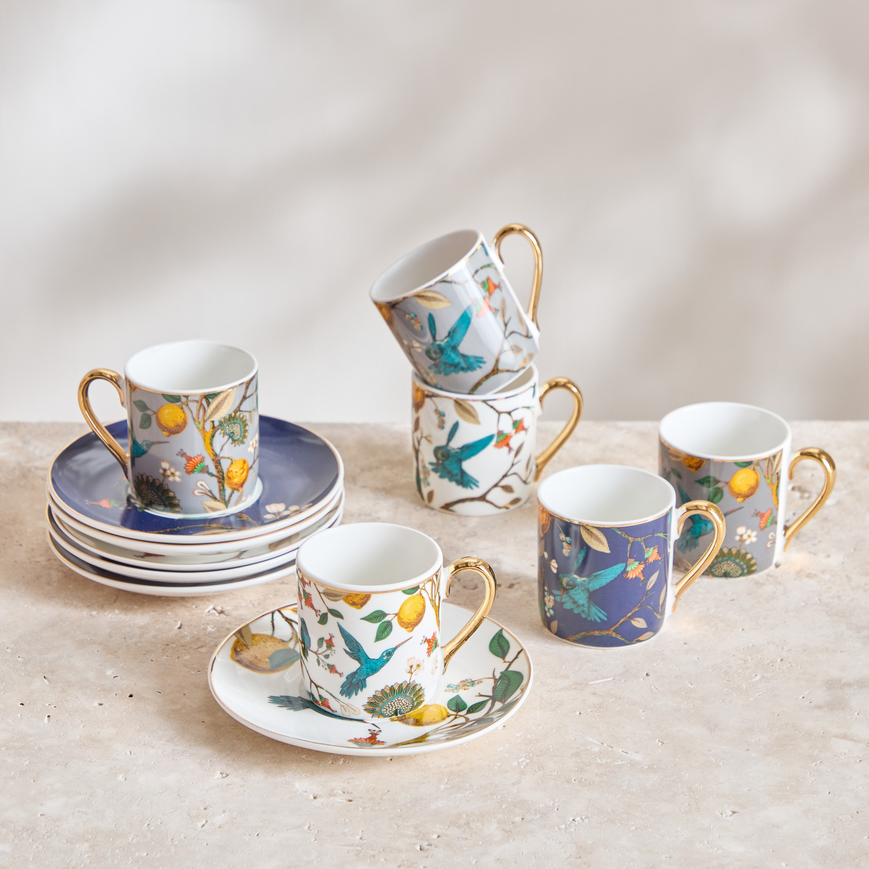 Evie 12-Piece Espresso Cup and Saucer Set - 80 ml-hbxhomeware-hbxkitchen-image-1