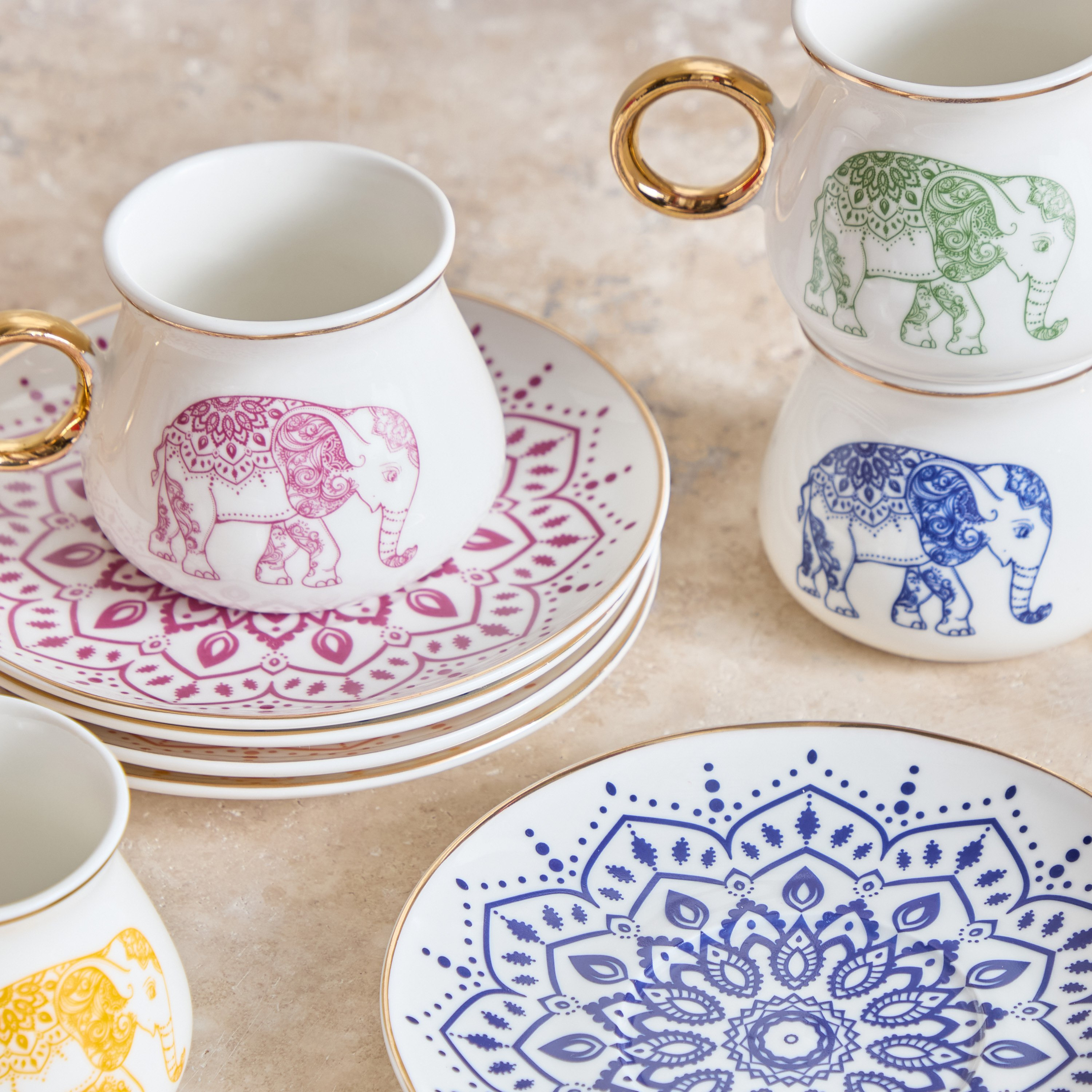 طقم فناجين إسبريسو وصحون 12 قطعة من باري - 100 مل-hbxhomeware-hbxkitchen-image-2
