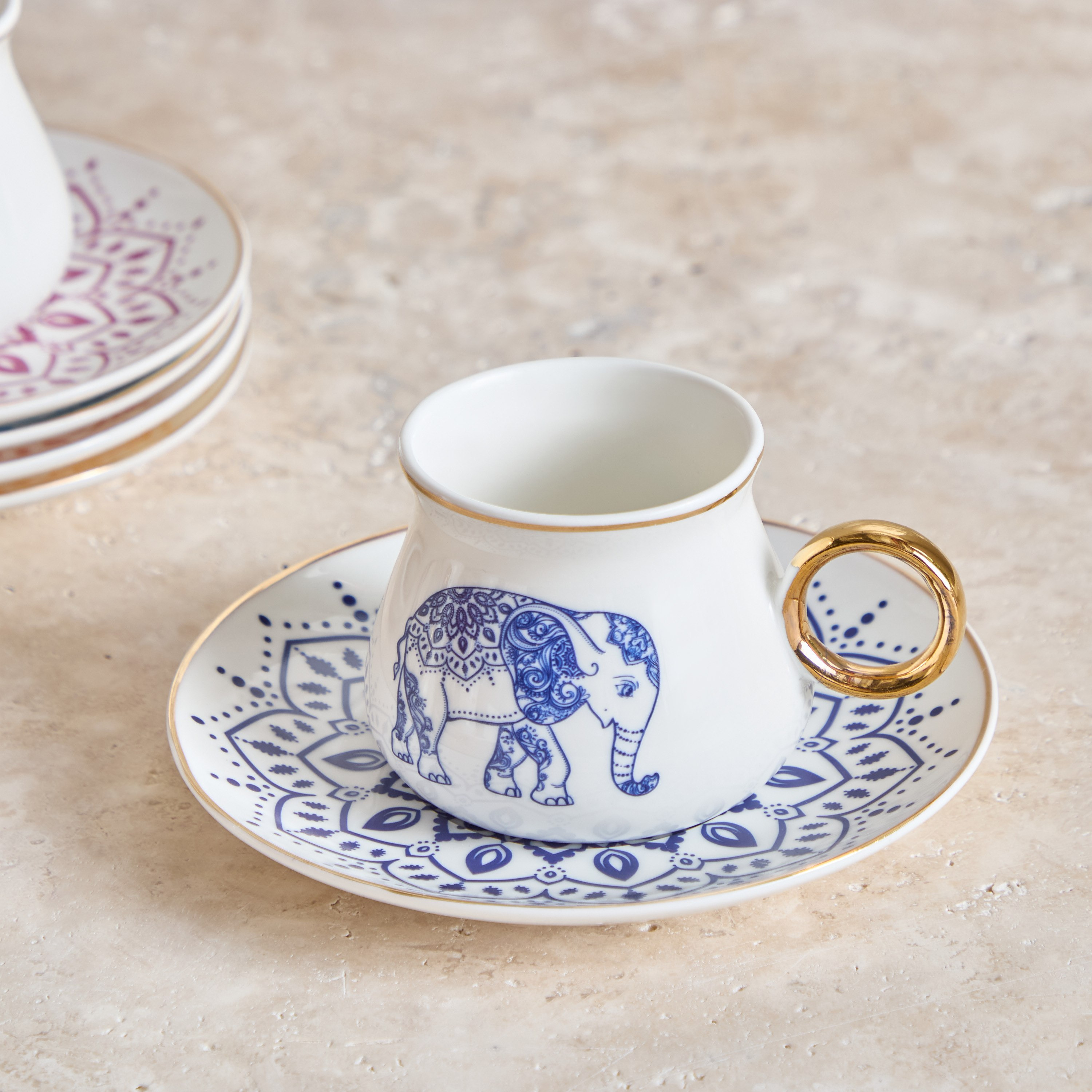 طقم فناجين إسبريسو وصحون 12 قطعة من باري - 100 مل-hbxhomeware-hbxkitchen-image-3