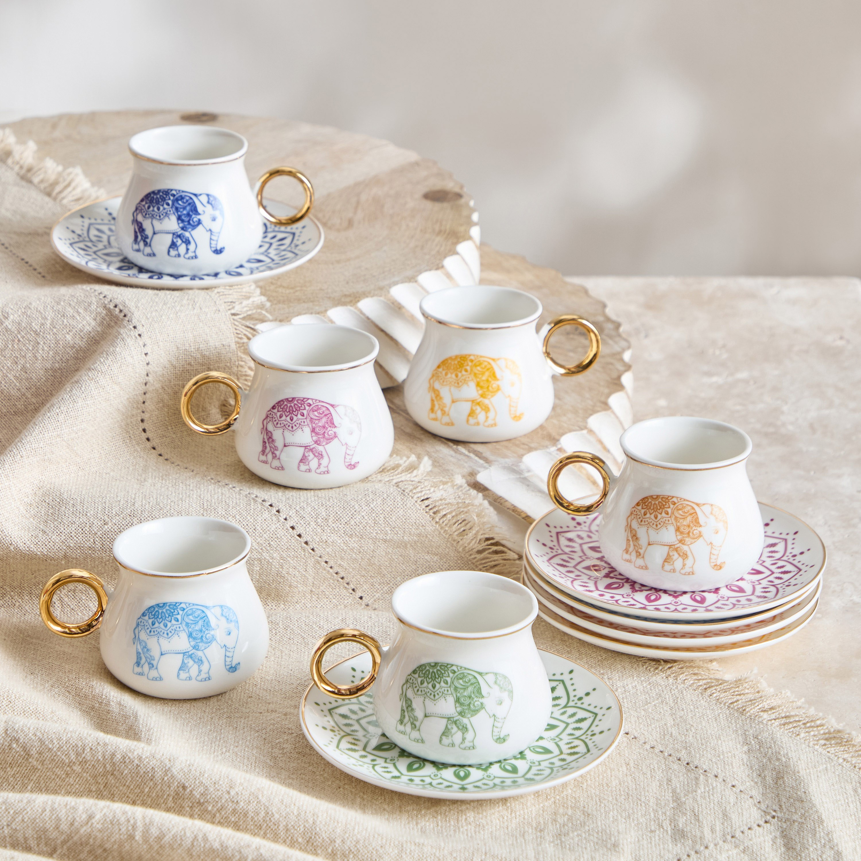 طقم فناجين إسبريسو وصحون 12 قطعة من باري - 100 مل-hbxhomeware-hbxkitchen-image-4