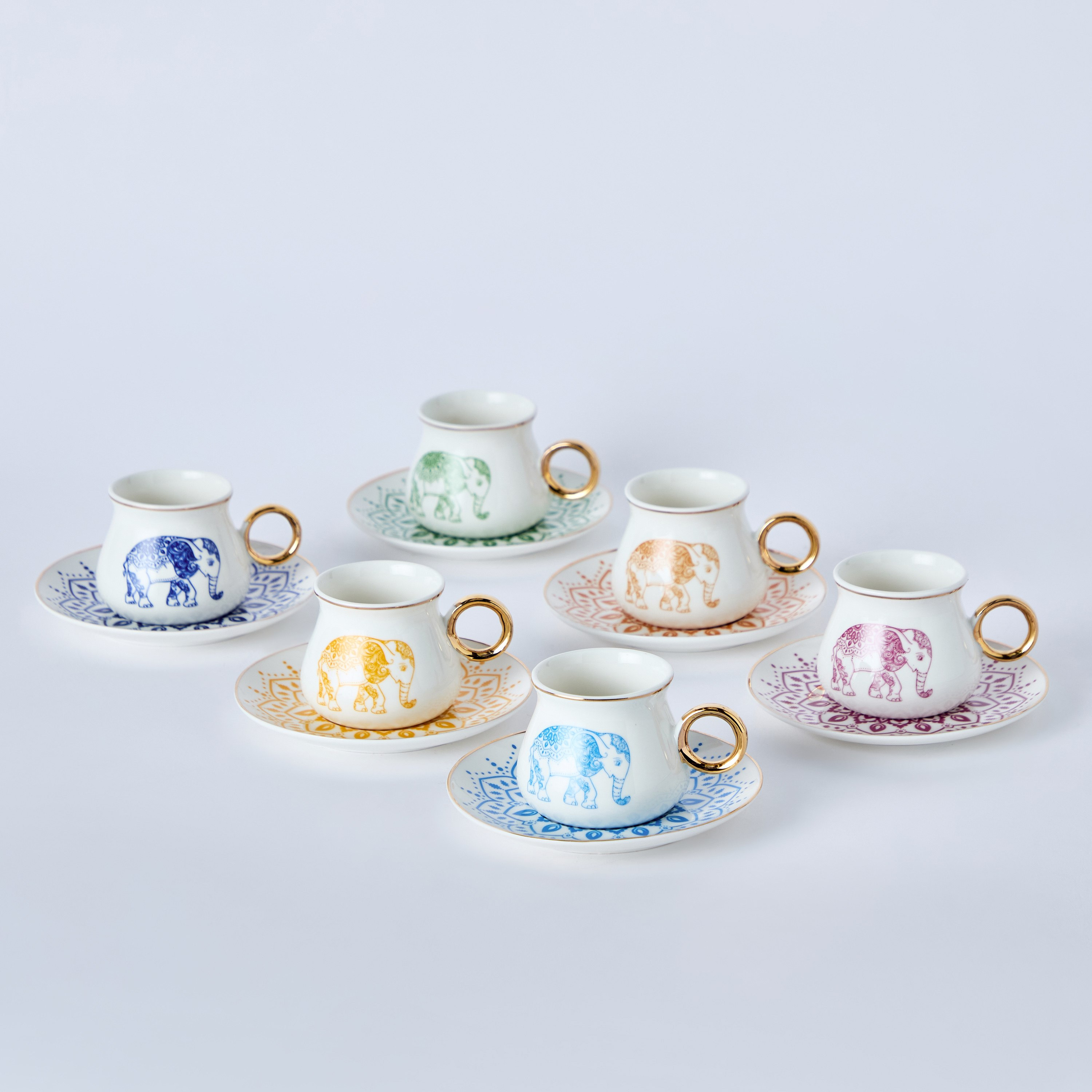 طقم فناجين إسبريسو وصحون 12 قطعة من باري - 100 مل-hbxhomeware-hbxkitchen-image-5