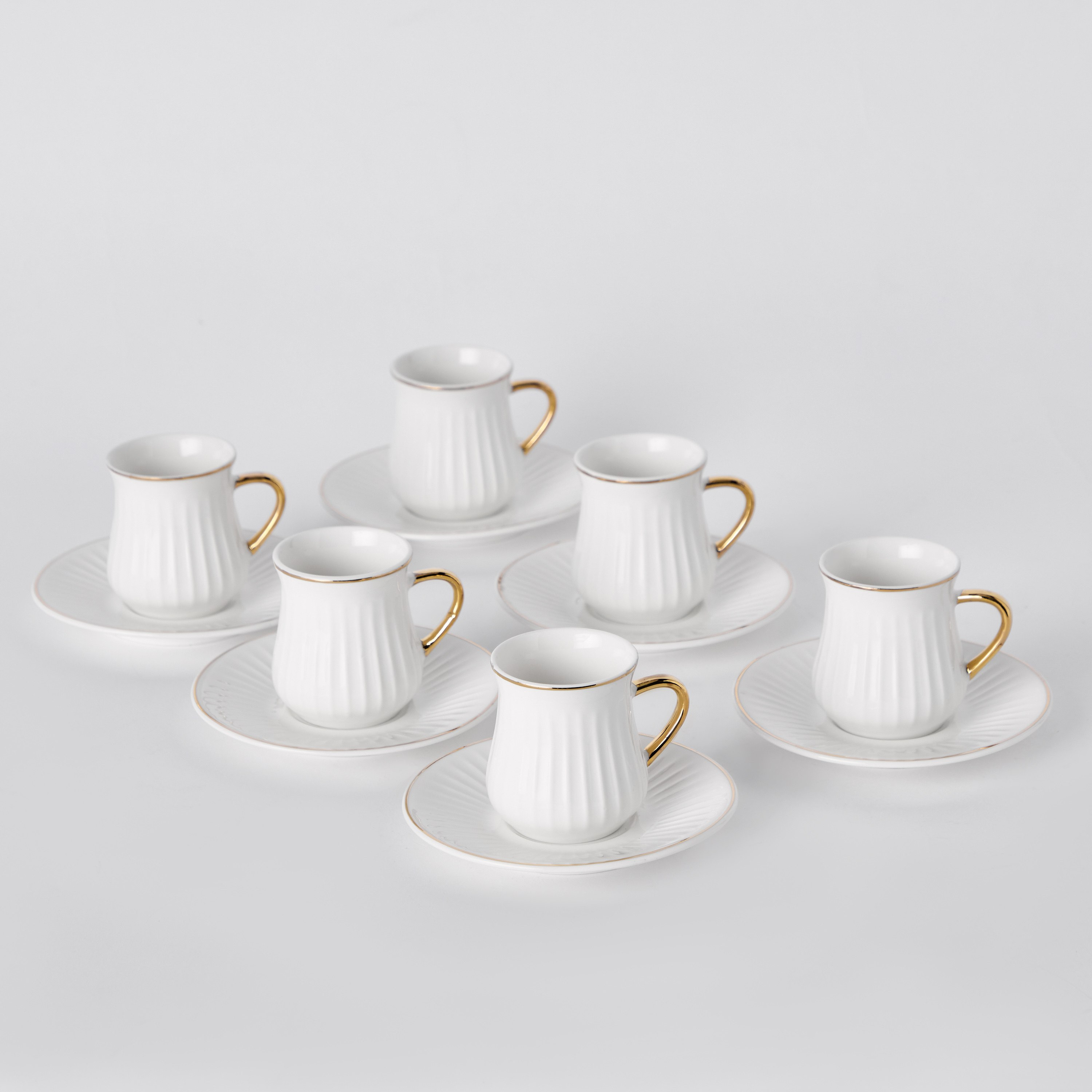 طقم فناجين إسبريسو وصحون 12 قطعة من عامر - 100 مل-hbxhomeware-hbxkitchen-image-5