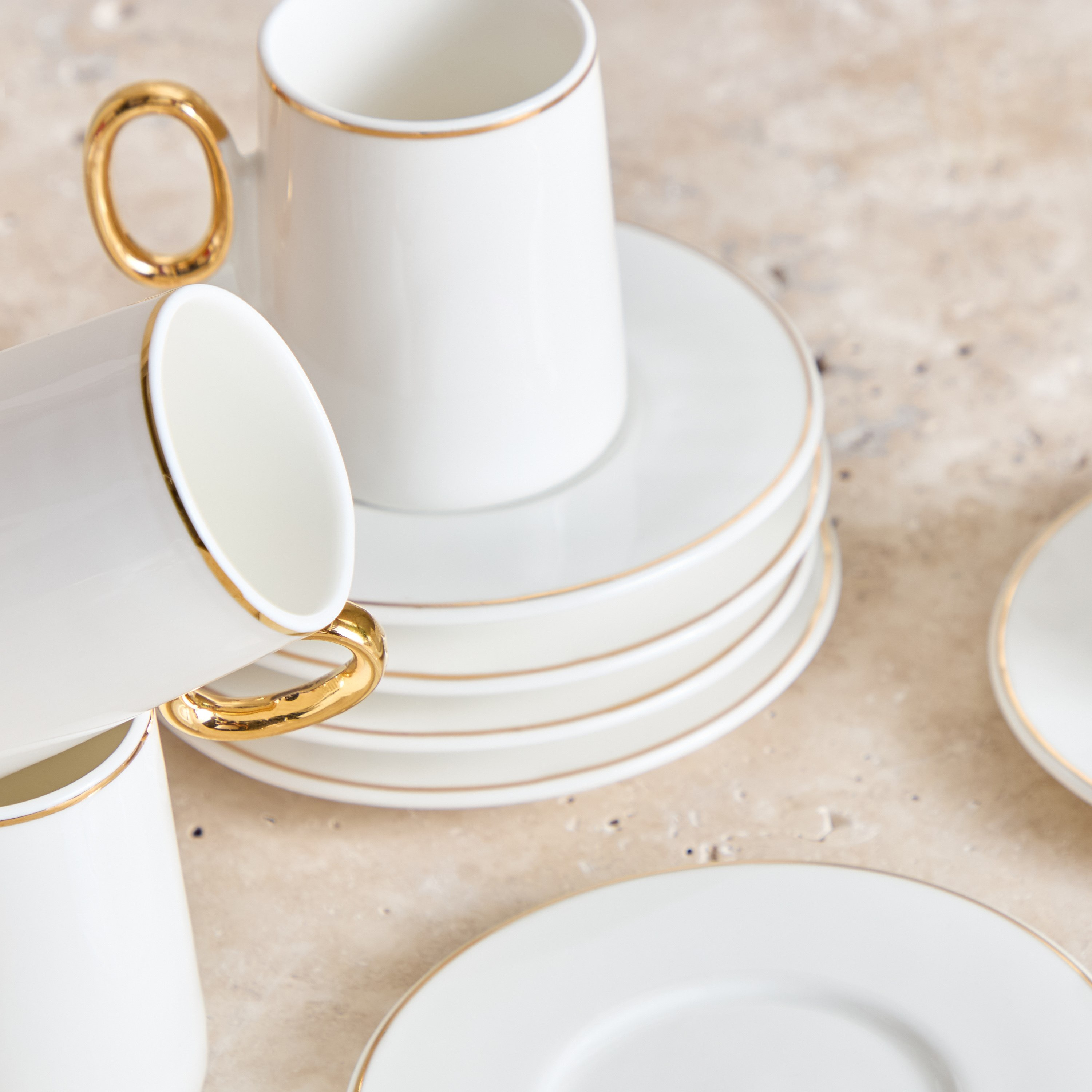 طقم فناجين إسبريسو وصحون 12 قطعة من رينيه - 100 مل-hbxhomeware-hbxkitchen-image-2