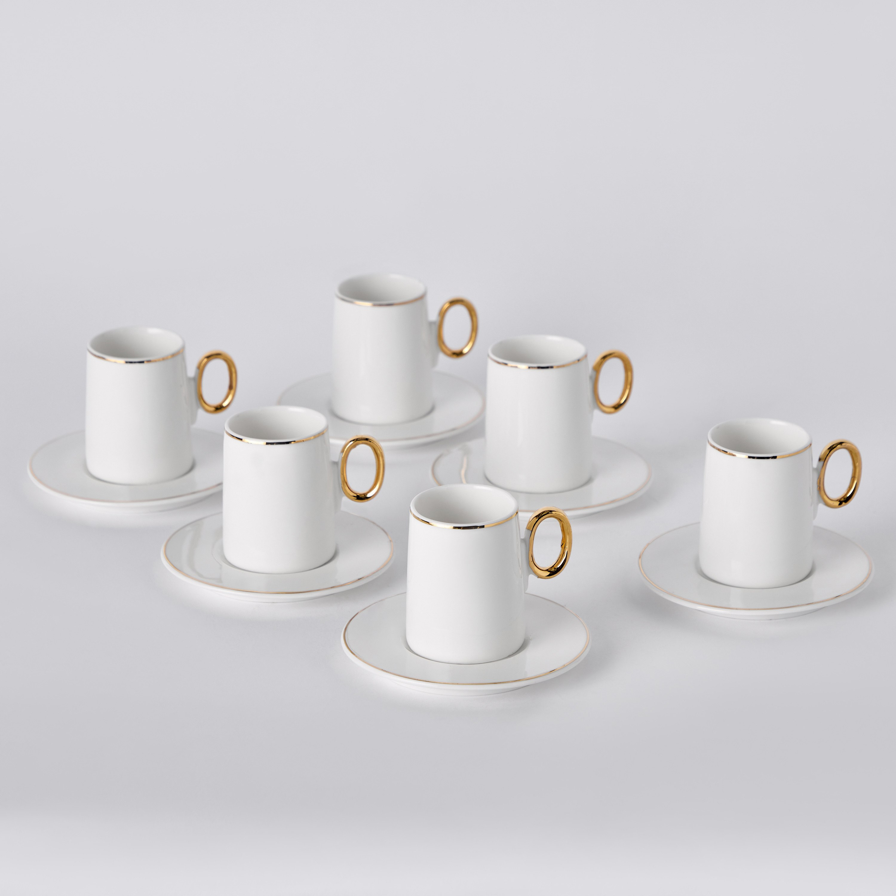 طقم فناجين إسبريسو وصحون 12 قطعة من رينيه - 100 مل-hbxhomeware-hbxkitchen-image-5