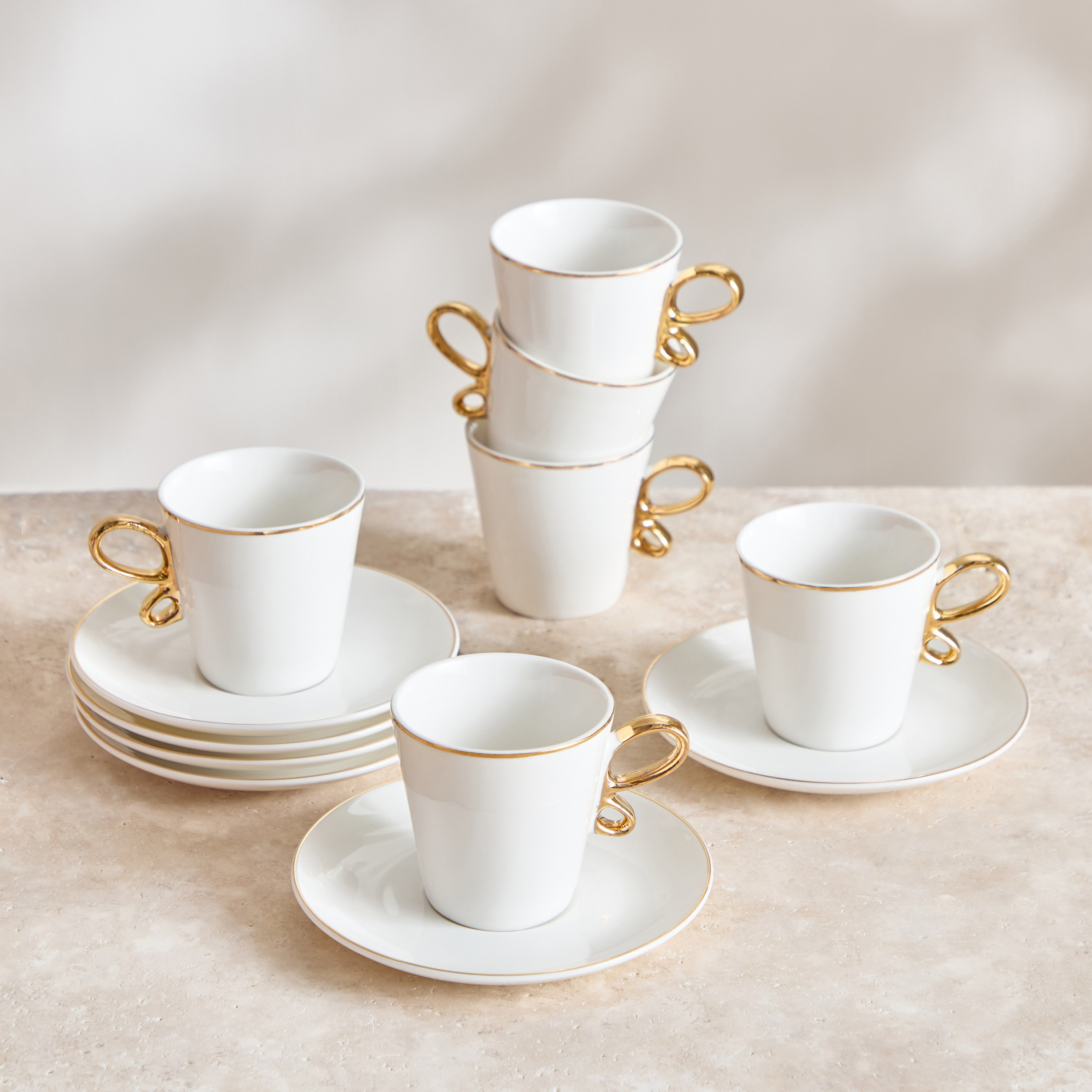 طقم فناجين إسبريسو وصحون 12 قطعة من ديف - 90 مل-hbxhomeware-hbxkitchen-image-1