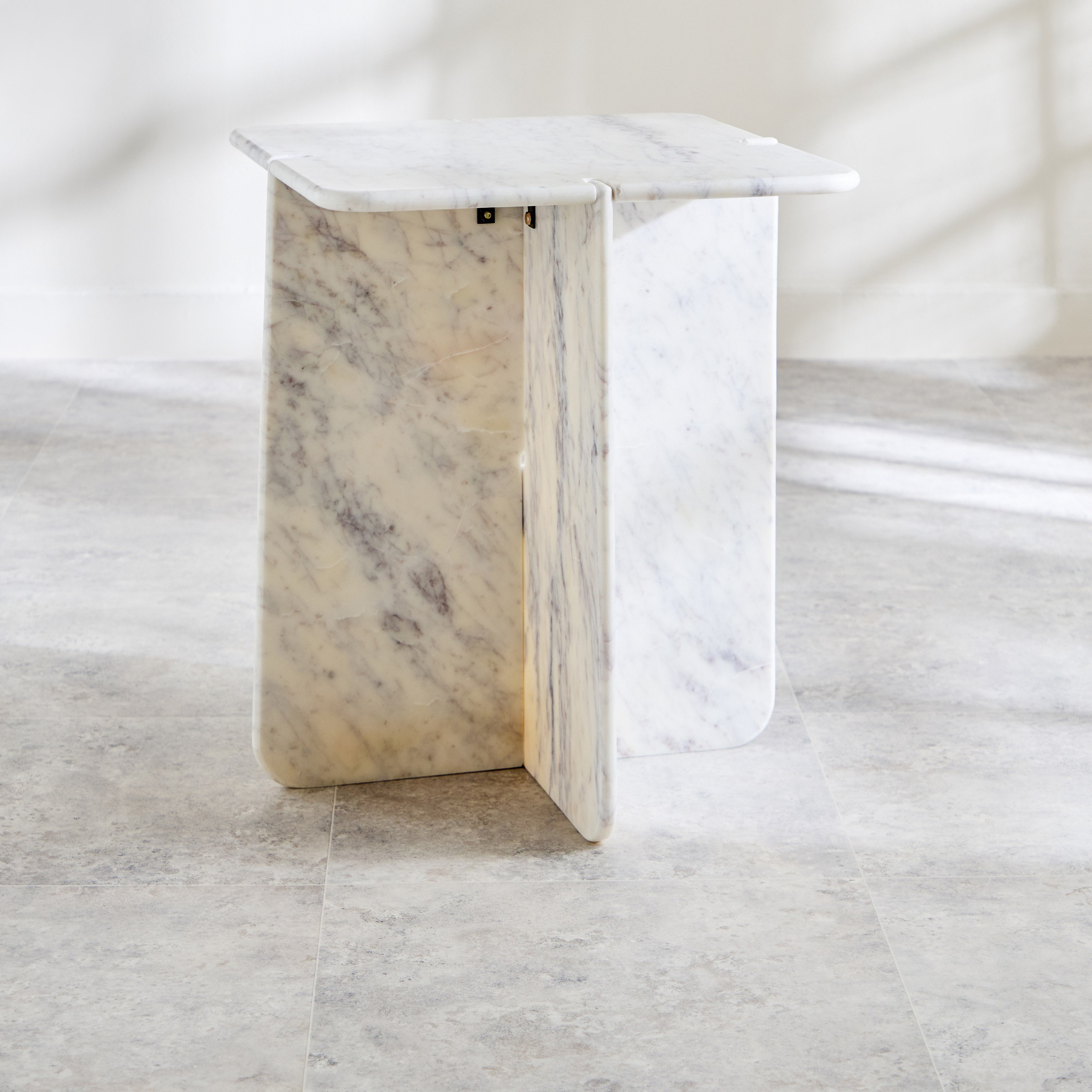 Vendra Viola Genuine Marble End Table-hbxfurniture-livingroom-endtables-image-8