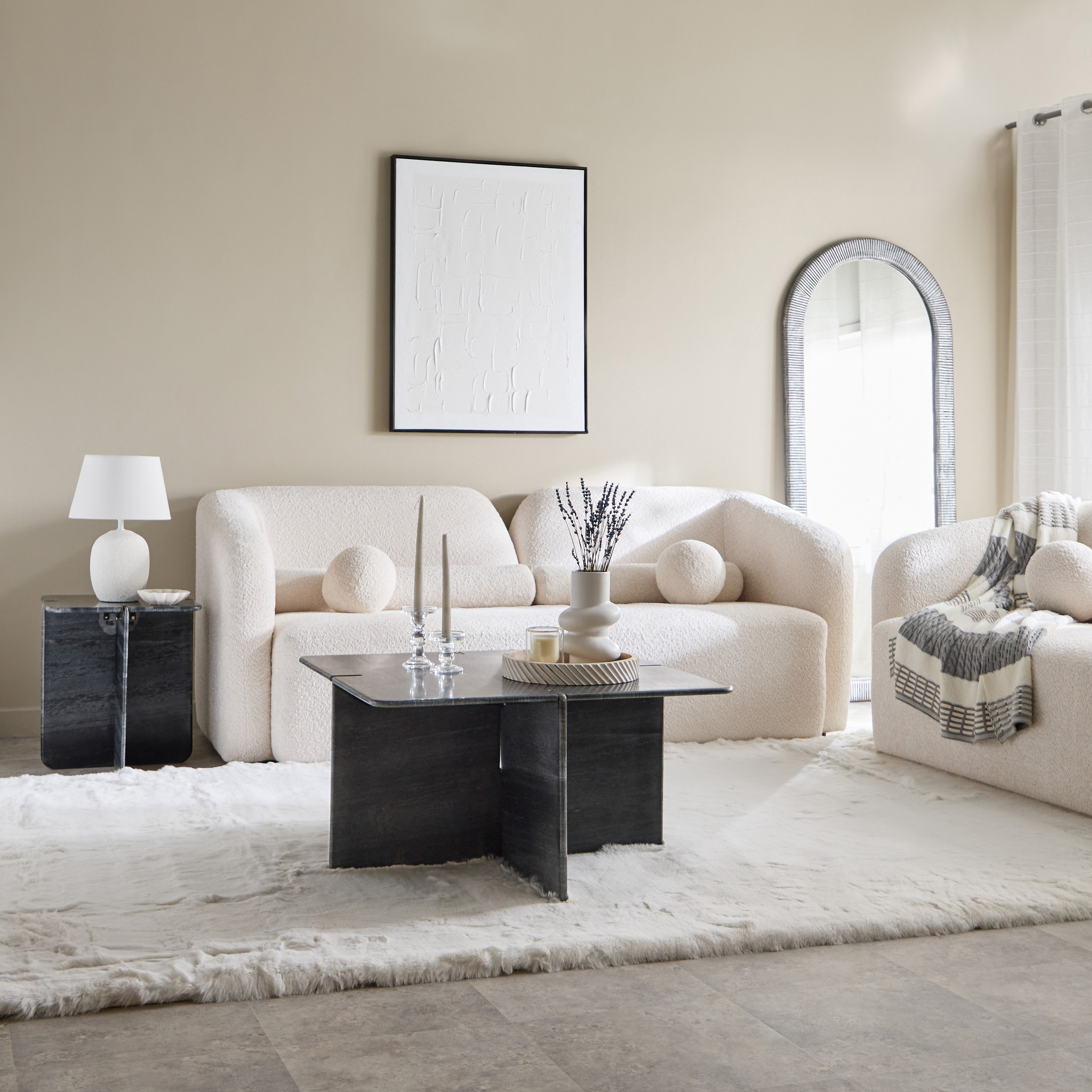 Vendra Viola Genuine Marble End Table-hbxfurniture-livingroom-endtables-image-7