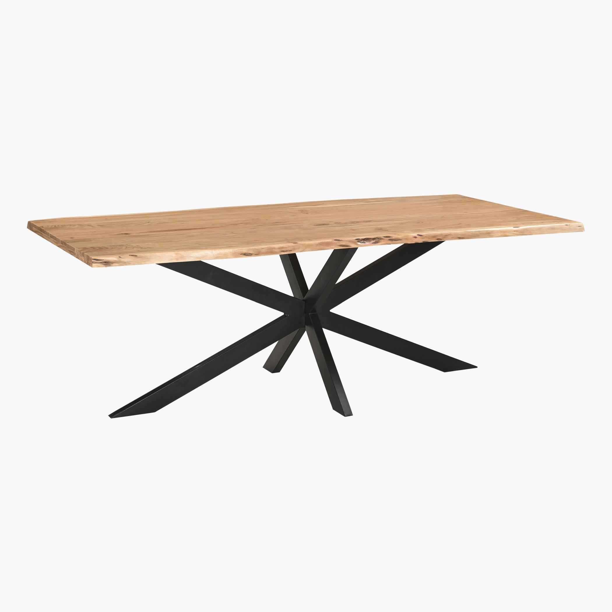 Vendra Clifton 8-Seater Live Edge Solid Wood Dining Table-hbxfurniture-diningroom-diningtables-eightseater-image-1