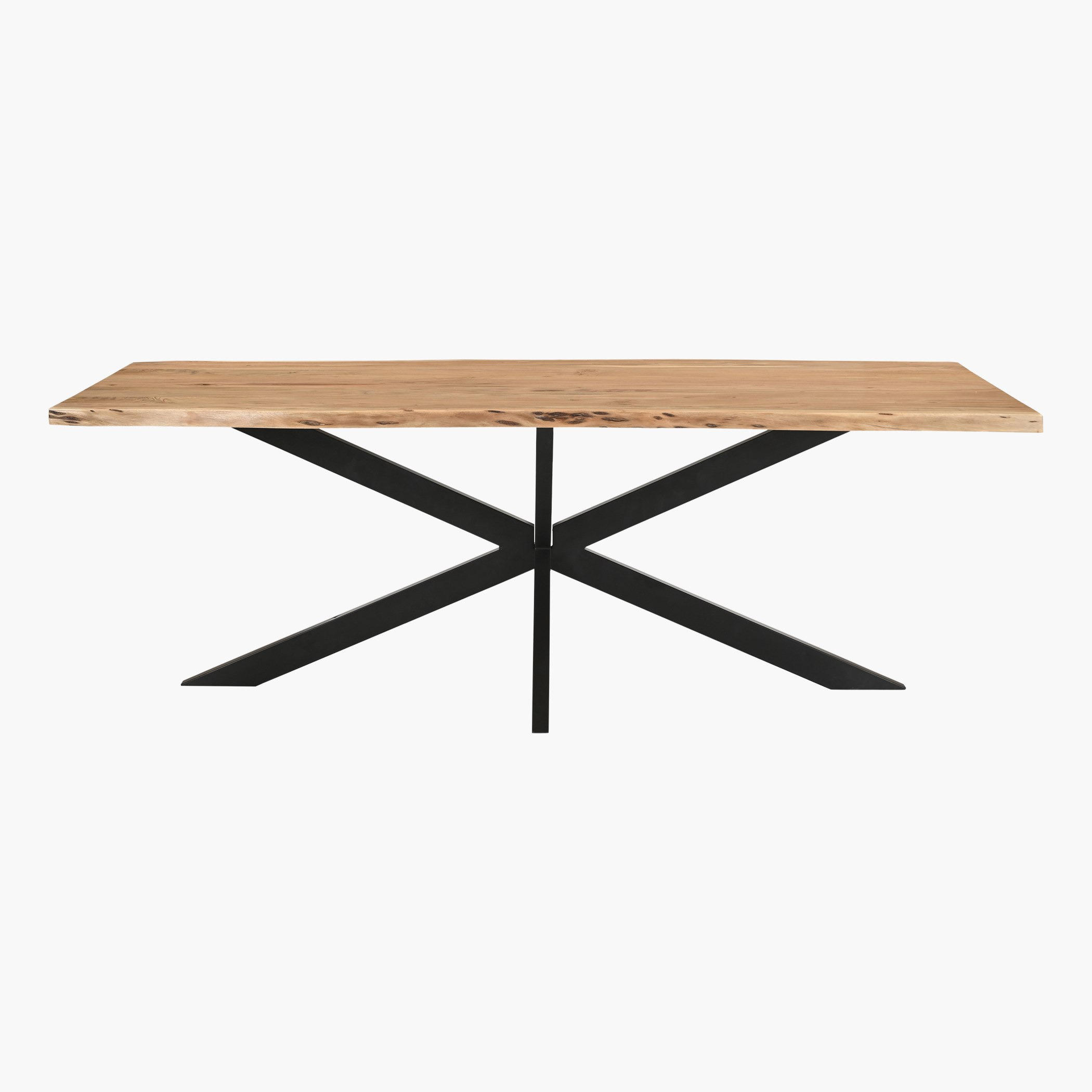 Vendra Clifton 8-Seater Live Edge Solid Wood Dining Table-hbxfurniture-diningroom-diningtables-eightseater-image-2