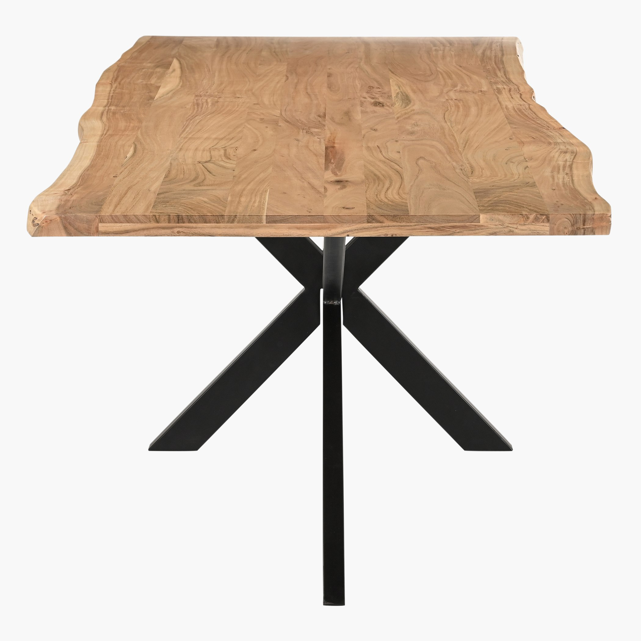 Vendra Clifton 8-Seater Live Edge Solid Wood Dining Table-hbxfurniture-diningroom-diningtables-eightseater-image-3