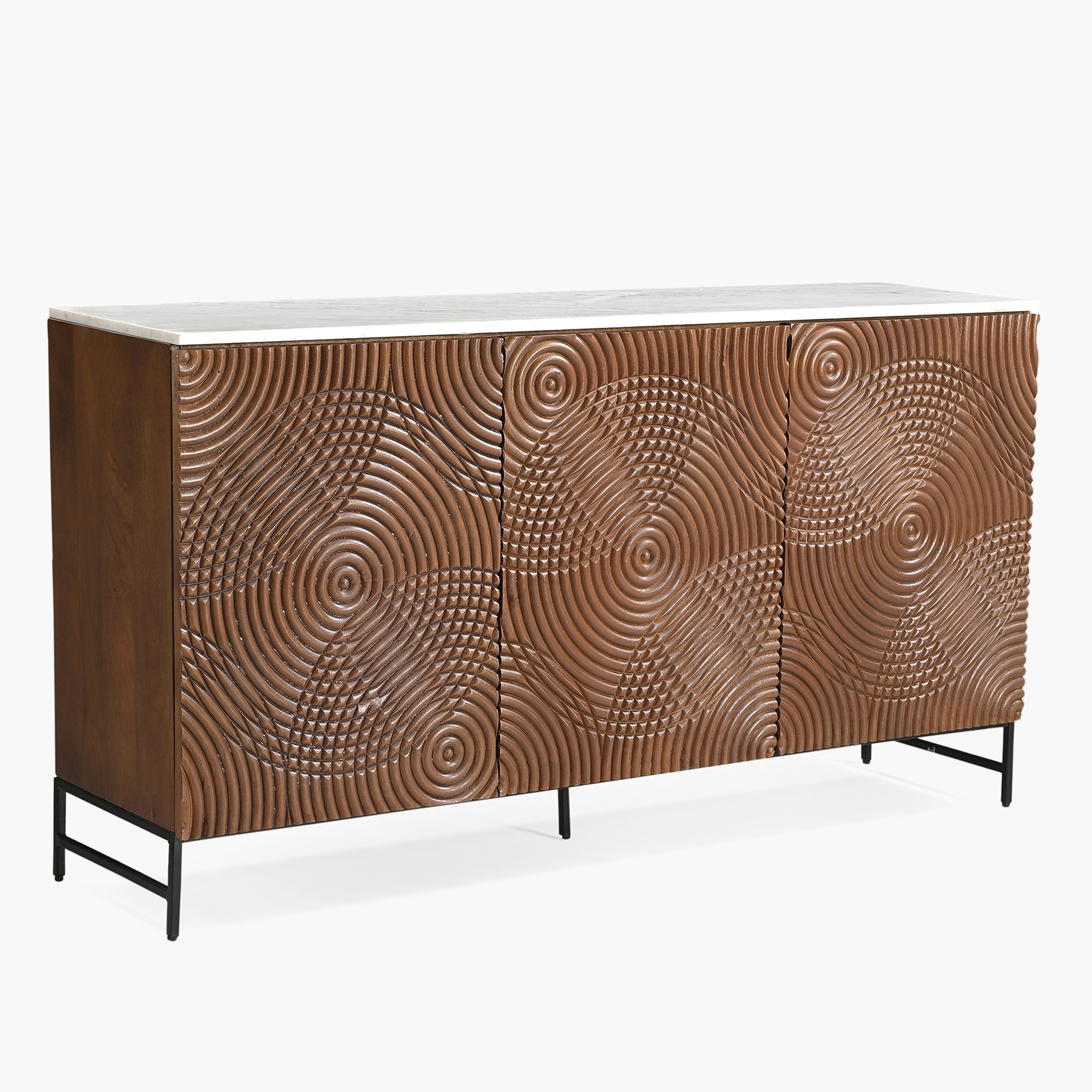 بوفيه جانبي بسطح رخام 1.6 متر من إنجريف-hbxfurniture-diningroom-buffetsandsideboards-image-2