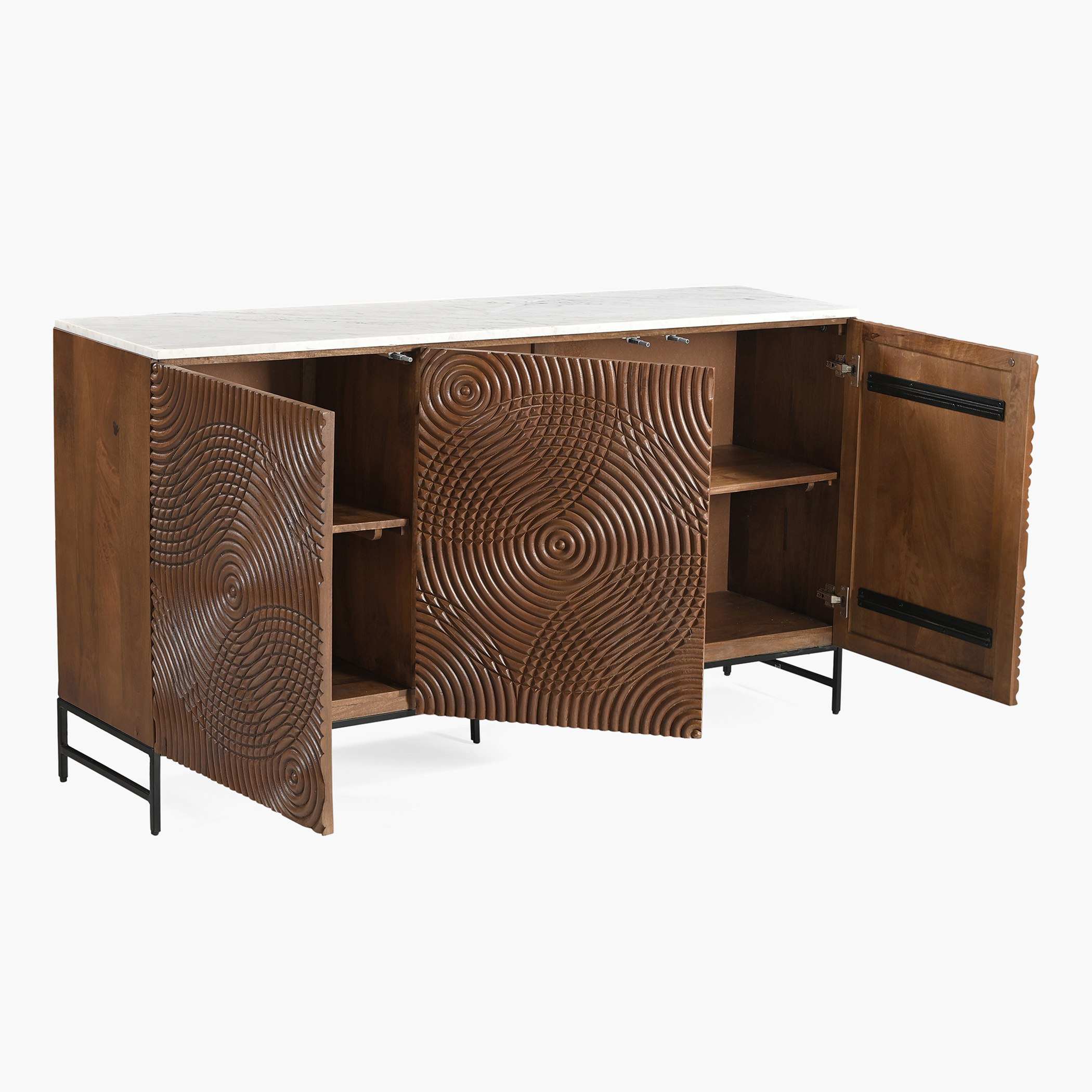 بوفيه جانبي بسطح رخام 1.6 متر من إنجريف-hbxfurniture-diningroom-buffetsandsideboards-image-3