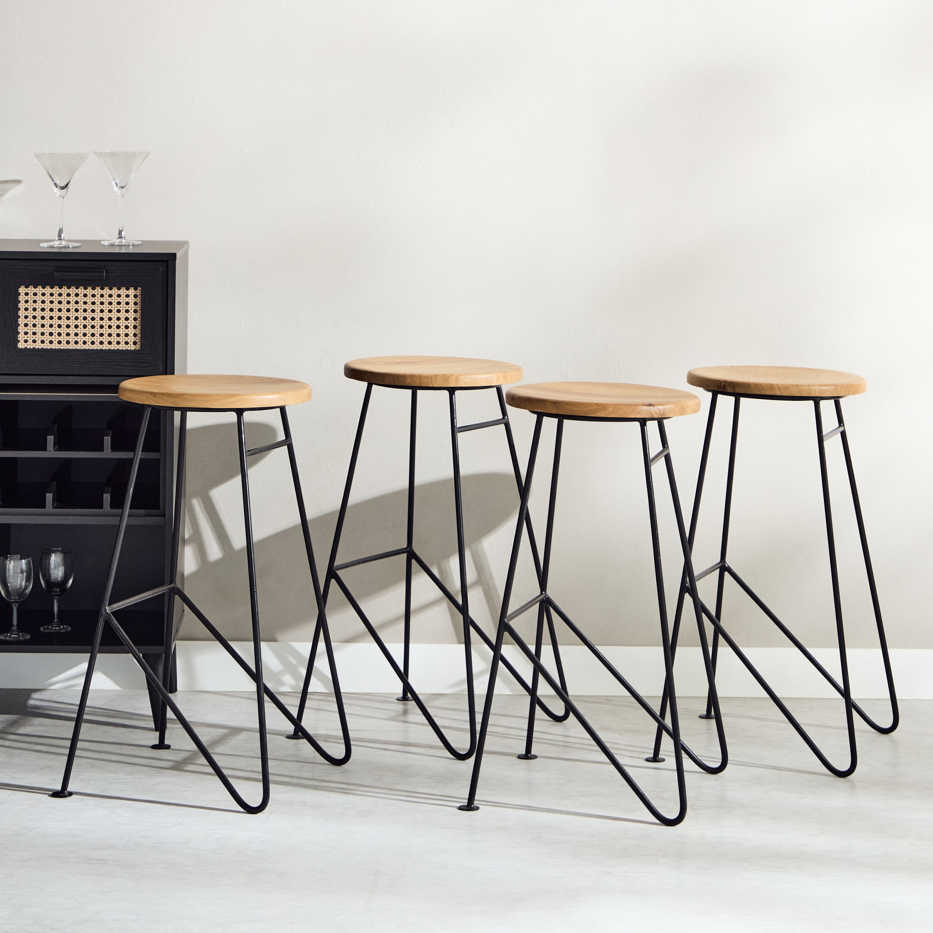 Amigo Solid Wood Bar Stool