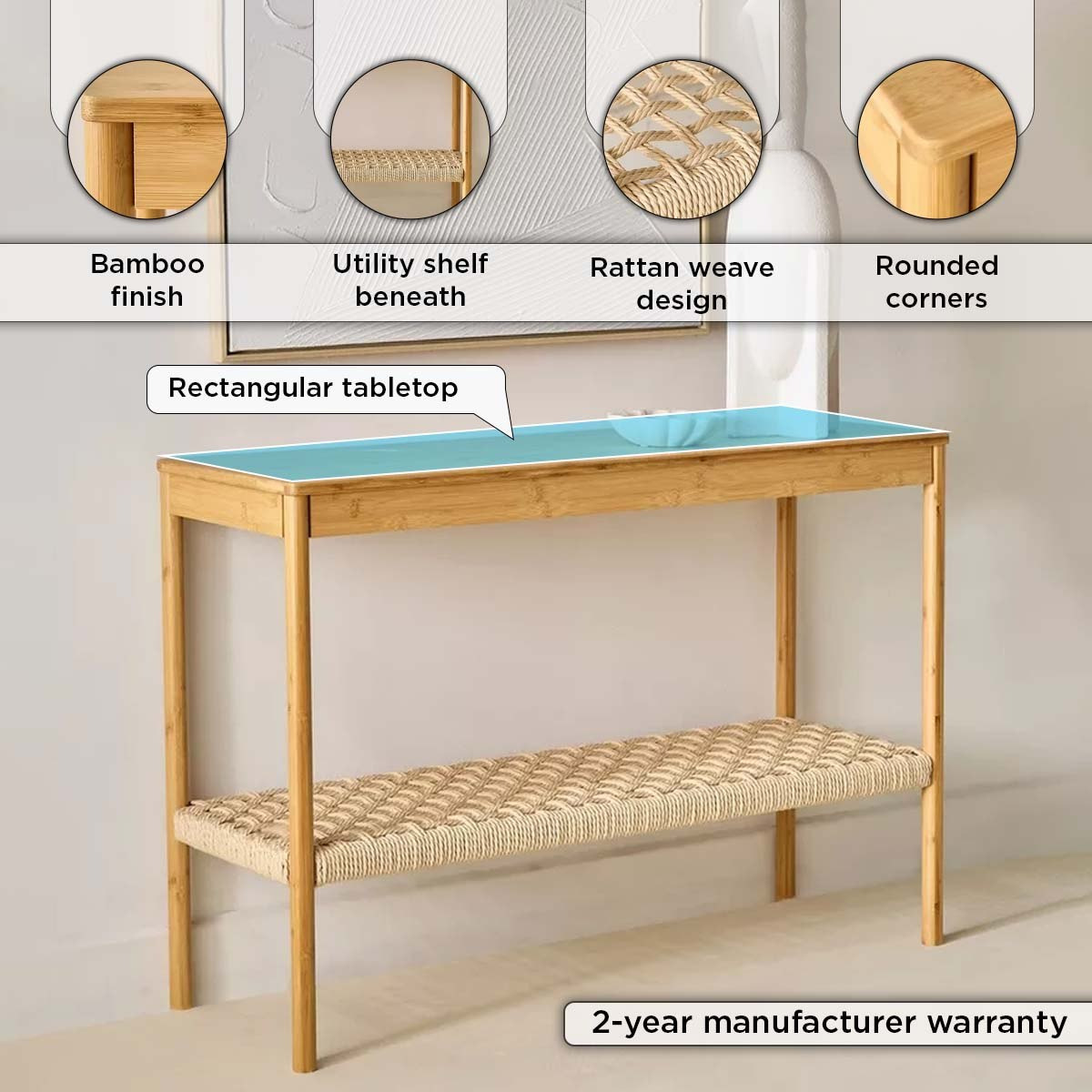 Hanoi Bamboo Console Table-hbxfurniture-tablesandstands-consoletables-image-9