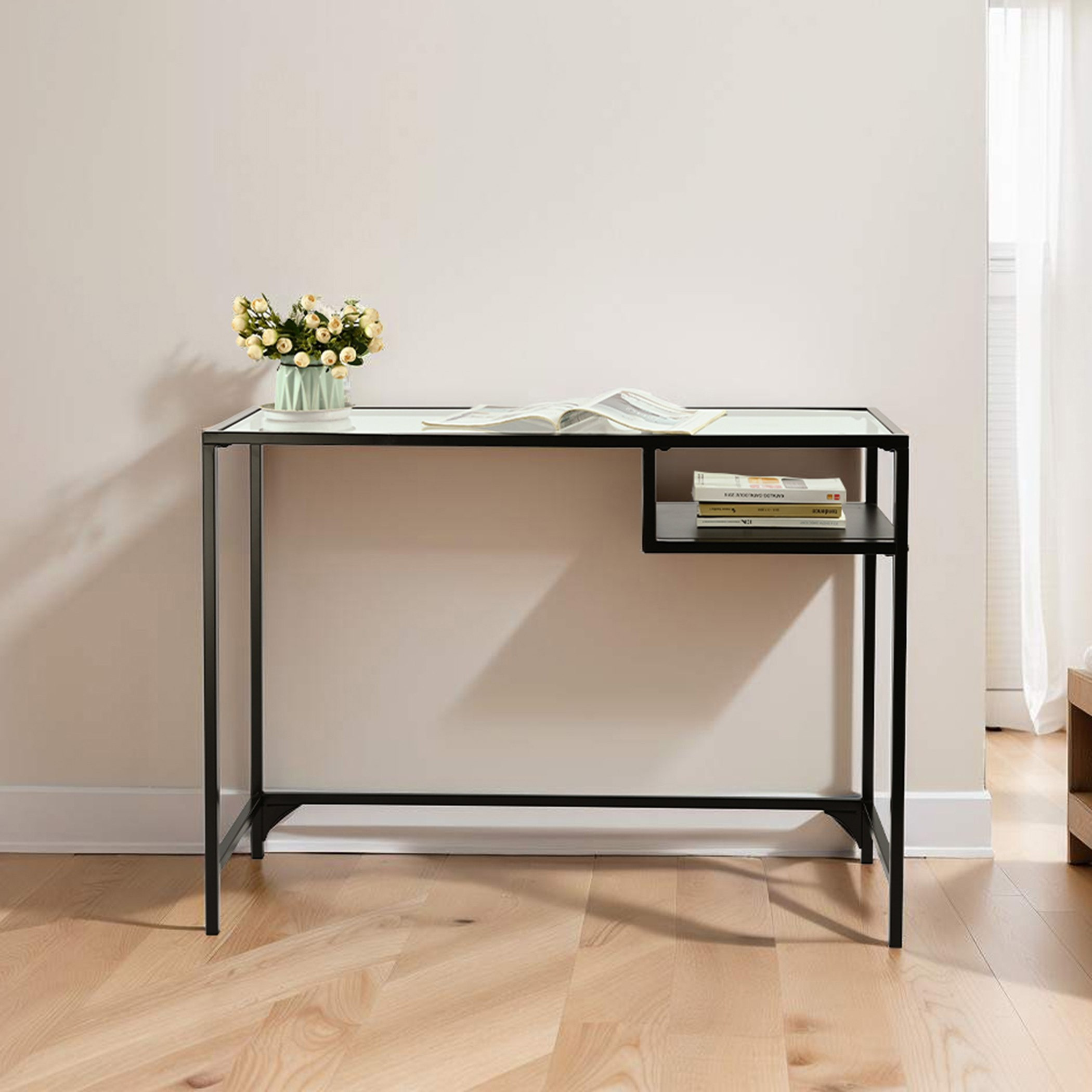 Movo Arc/Ory Glass Top Study Desk-hbxfurniture-office-desks-image-1