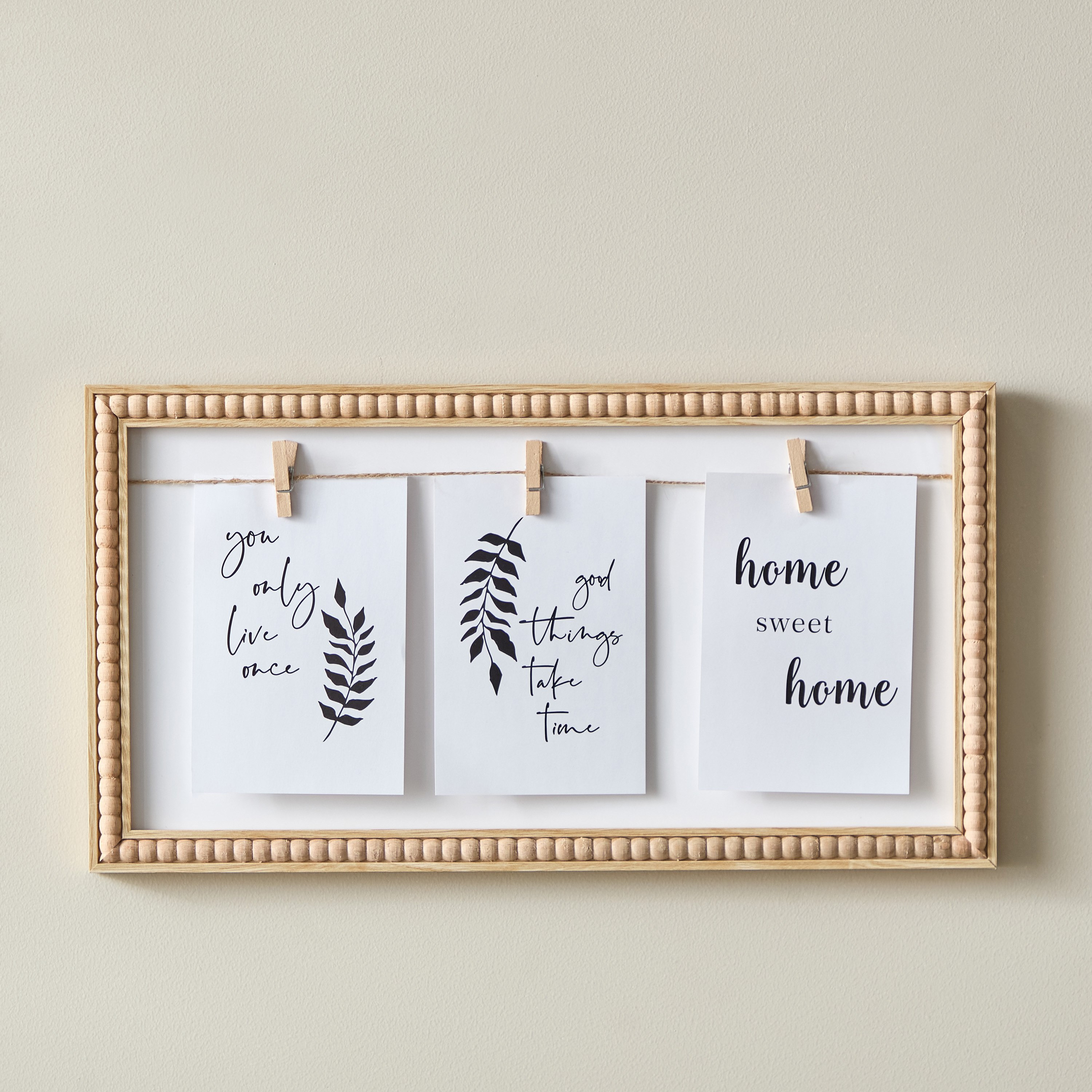 برواز صور زجاج وإم دي إف من سابرينا - 43x23x1.8 سم-hbxbedroom-decorandaccessories-photoframes-image-2