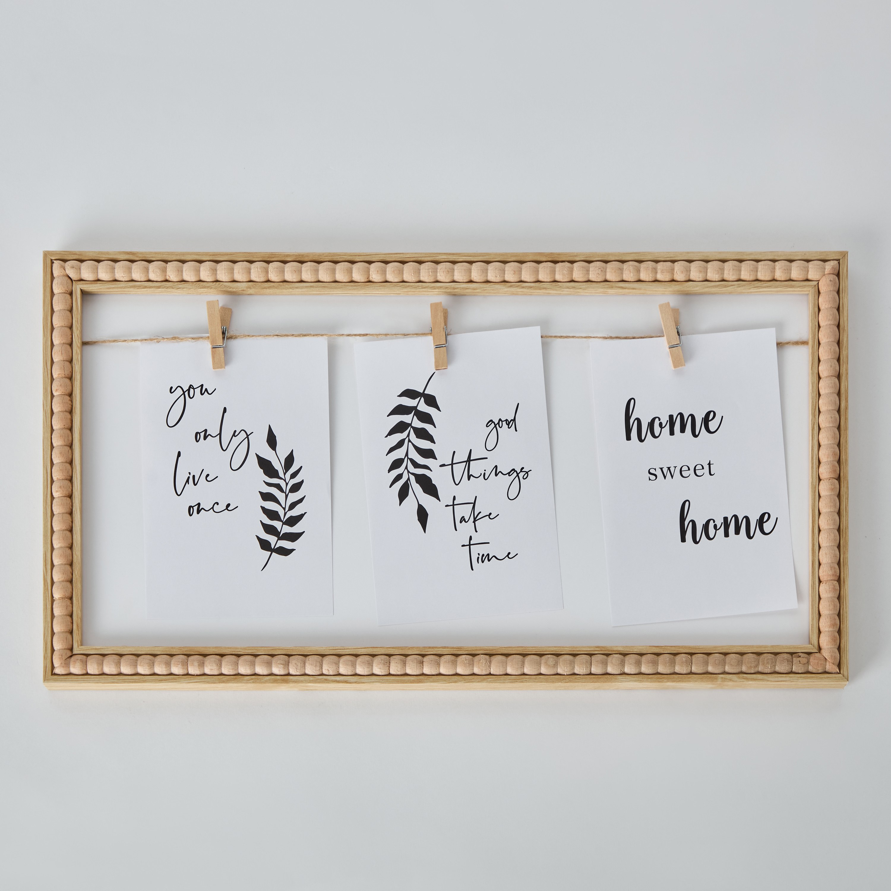 برواز صور زجاج وإم دي إف من سابرينا - 43x23x1.8 سم-hbxbedroom-decorandaccessories-photoframes-image-6