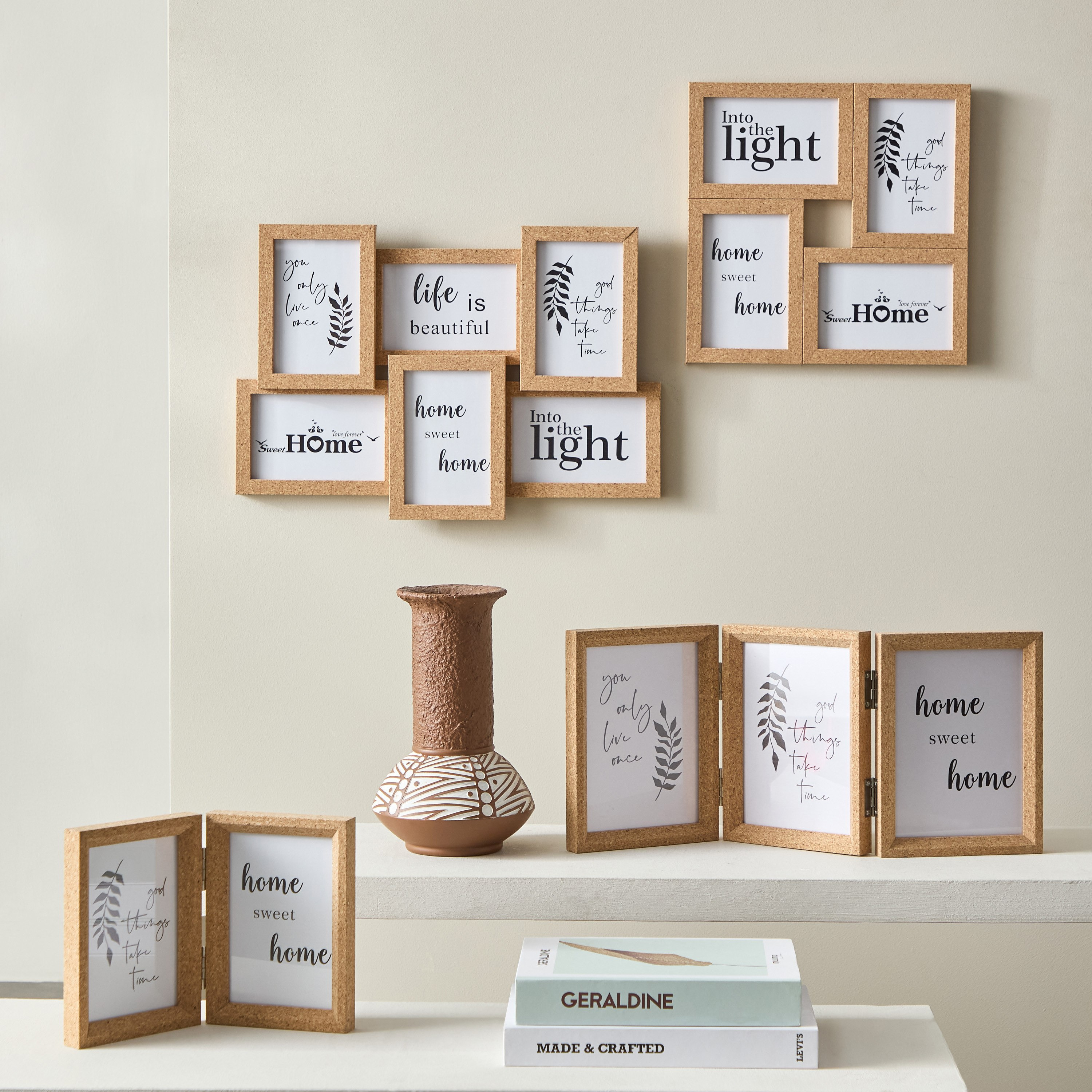 برواز زجاجي لـ4 صور من صابرينا - 29.5x29.5x16 سم-hbxbedroom-decorandaccessories-photoframes-image-4