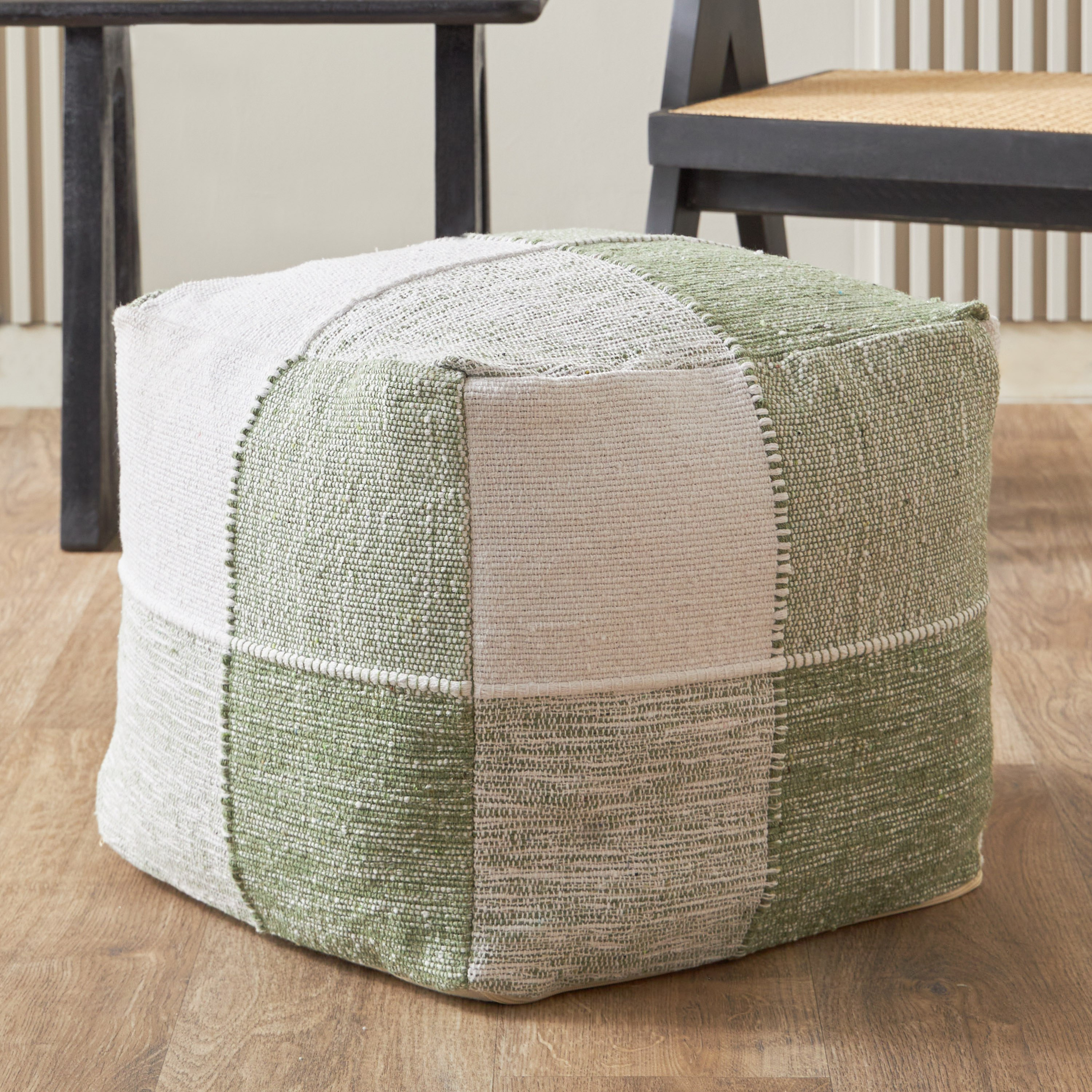 مقعد بوف مصنوع يدويًا من القطن من ماديسون - 45x45x40 سم-hbxfurniture-kidsroom-kidsbeanbags-image-1