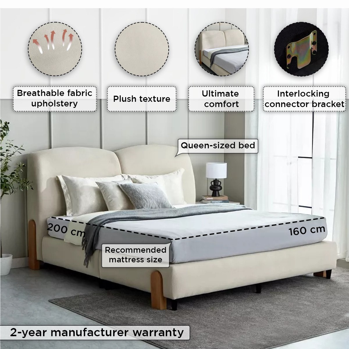 سرير كوين منجّد - نورديكا آبي من موڤو - 160×200 سم-hbxbedroom-bedsandbedsets-beds-queen-image-5