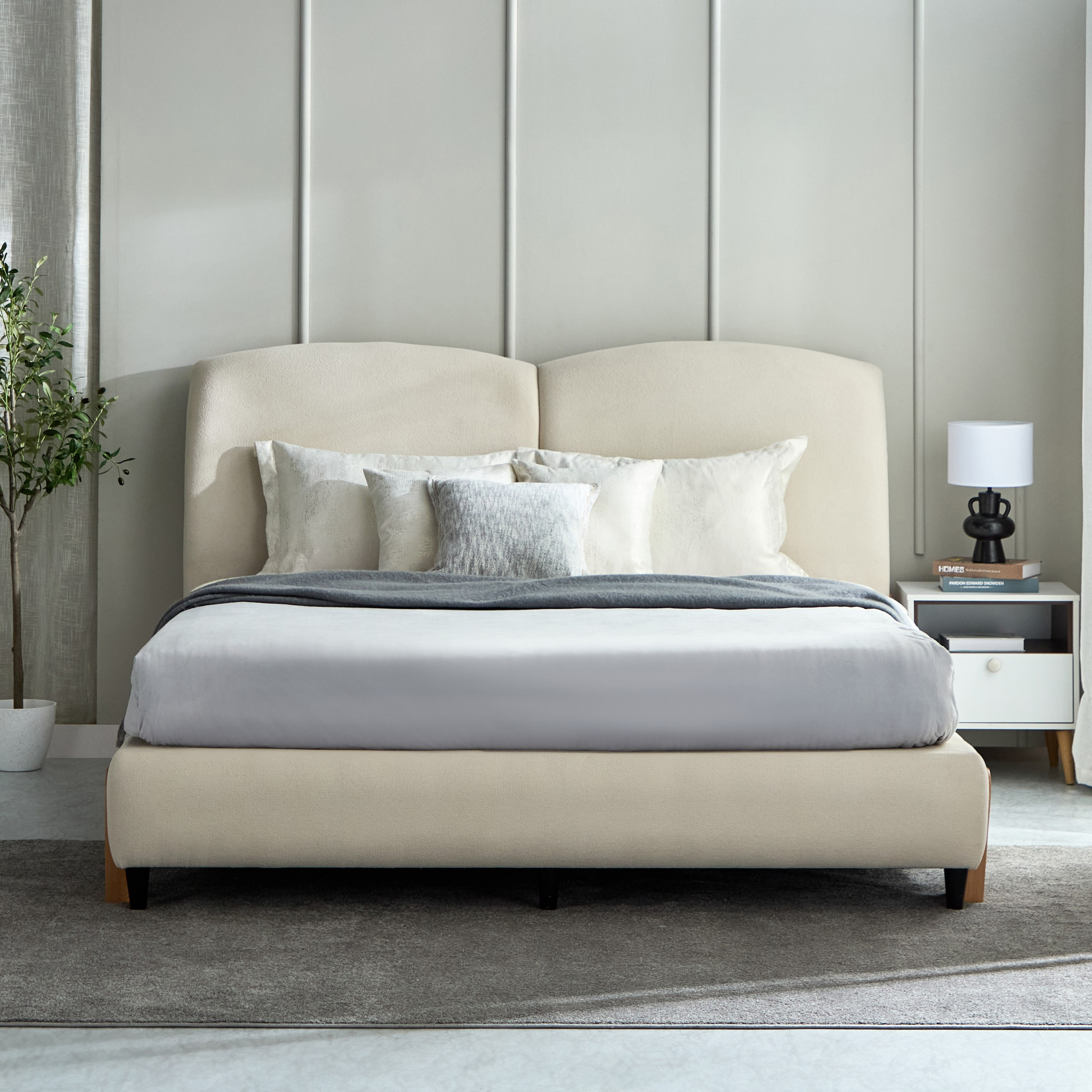Movo Nordica Abby Upholstered King Bed - 180x200 cm-PROMO_HB_UAE_HBX10_250526-image-2