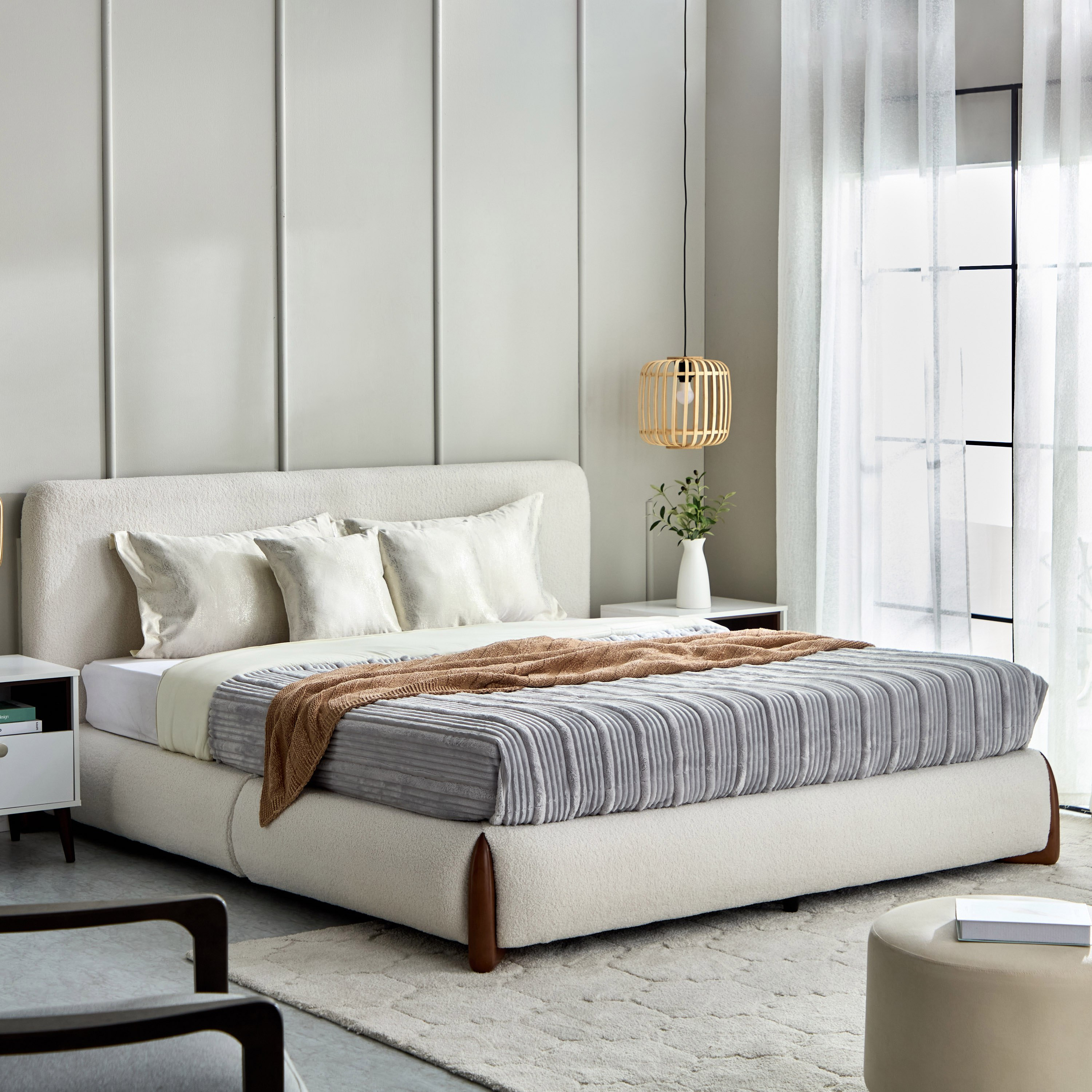 Movo Pearl Tuscany Upholstered King Bed - 180x200 cm-PROMO_HB_UAE_HBX10_250526-image-12