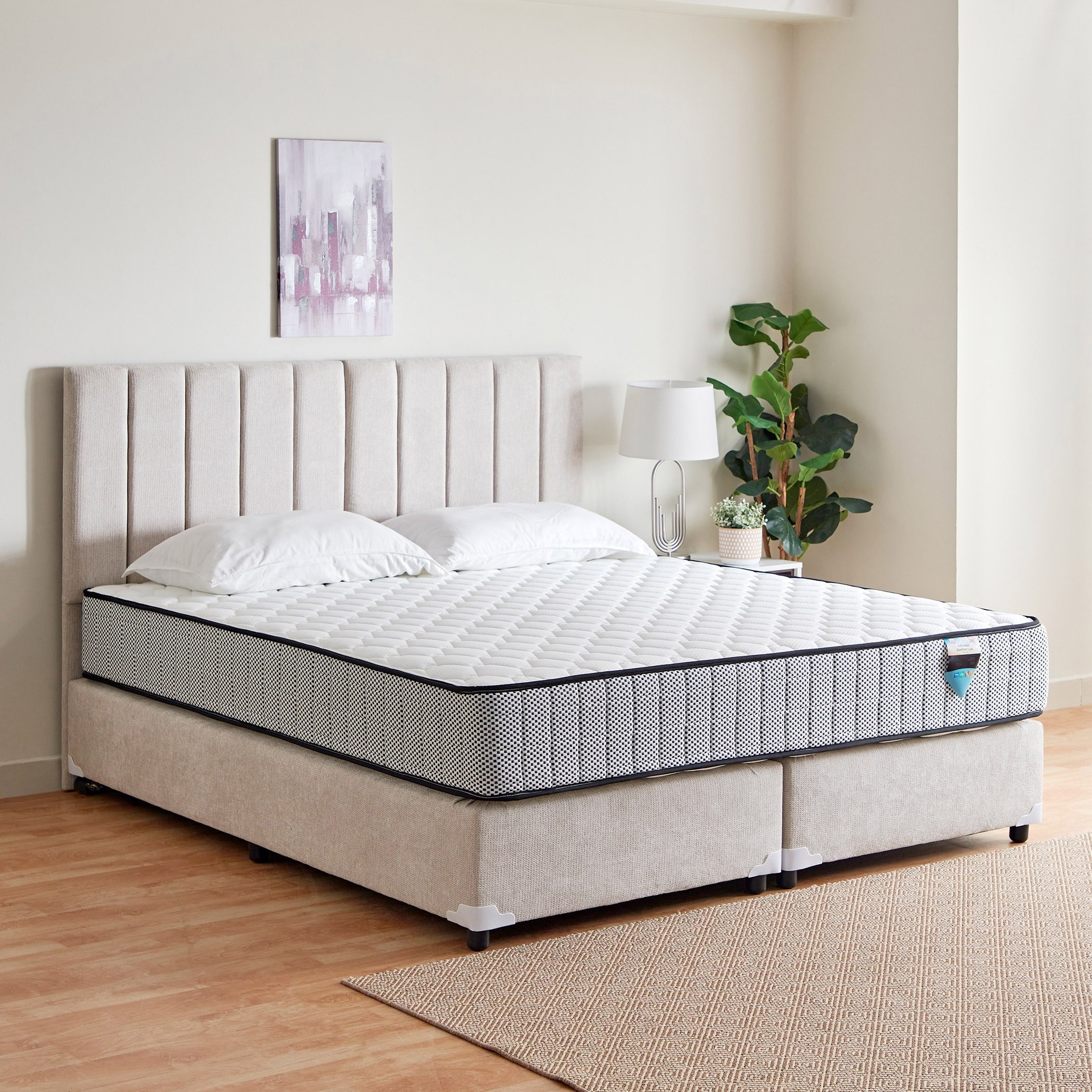 باقة 2 لوح سرير رأسي كينج و2 قاعدة سرير - آي بليس من موڤو - 180x200 سم-hbxfurniture-bedsandbedsets-upholsteredbeds-king-image-1