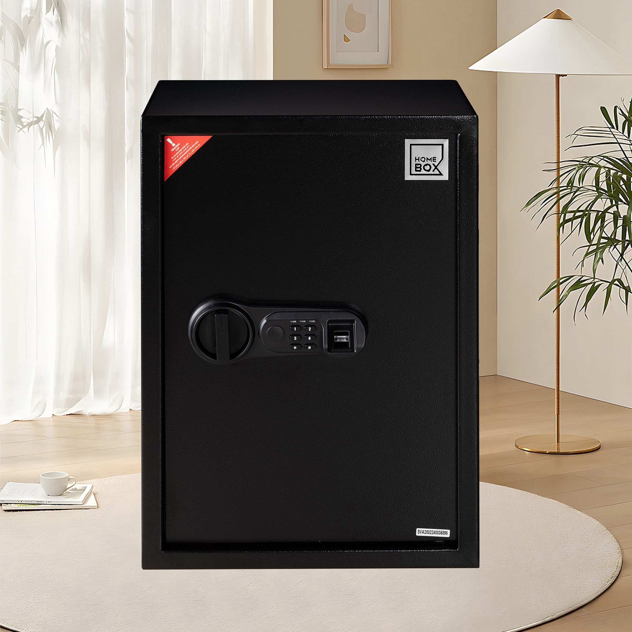Topaz Jewellery Digital Home Safe with Fingerprint Reader and Removeable Shelf - 35x31x50 cm-PROMO_HB_UAE_HBX10_250526-image-2