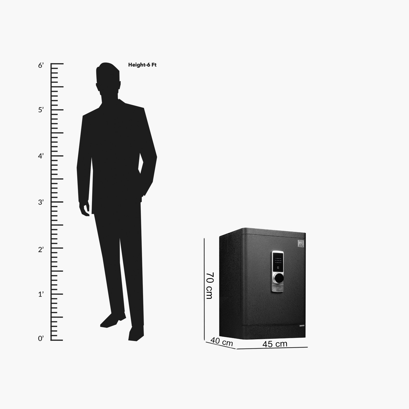 Topaz Jewellery Digital Home Safe with Fingerprint Reader and Drawer - 45x40x70 cm-PROMO_HB_UAE_HBX10_250526-image-22